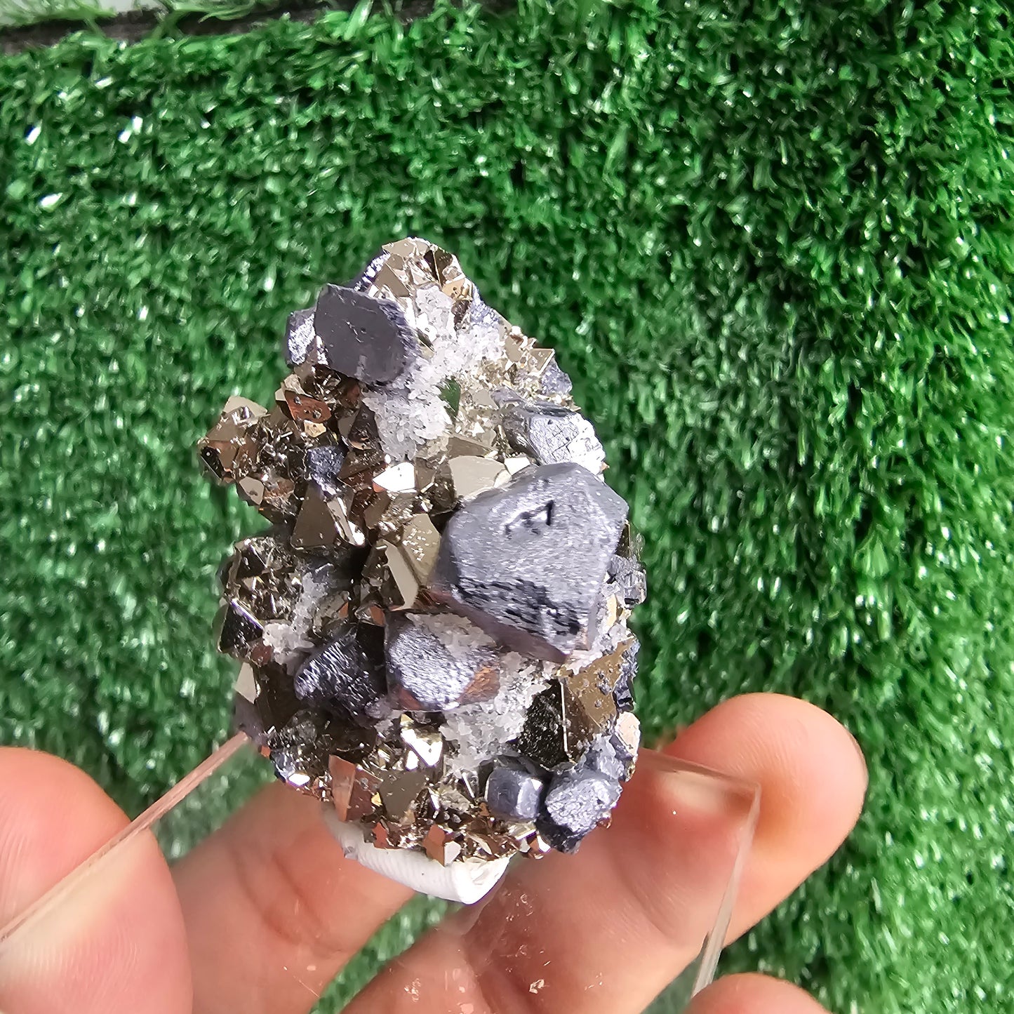 Galena with Pyrite octahedral