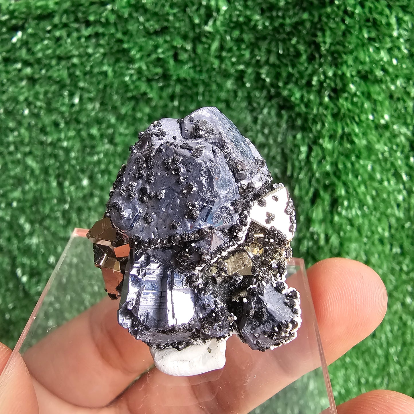 Galena with Pyrite octahedral