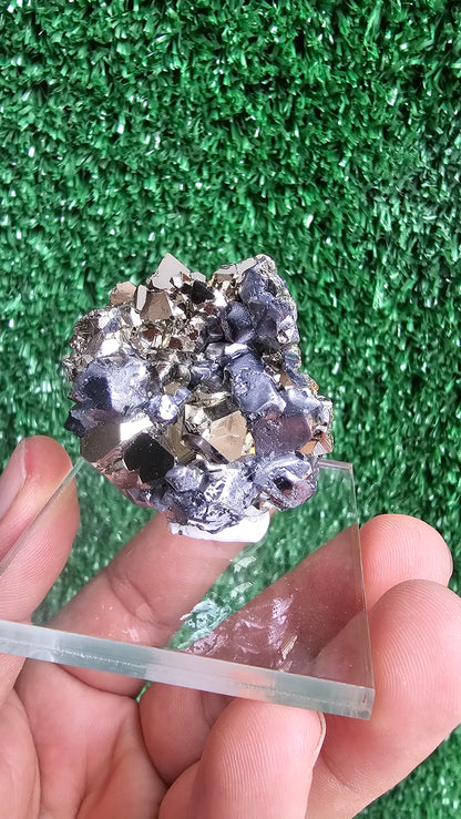 Galena with Pyrite octahedral