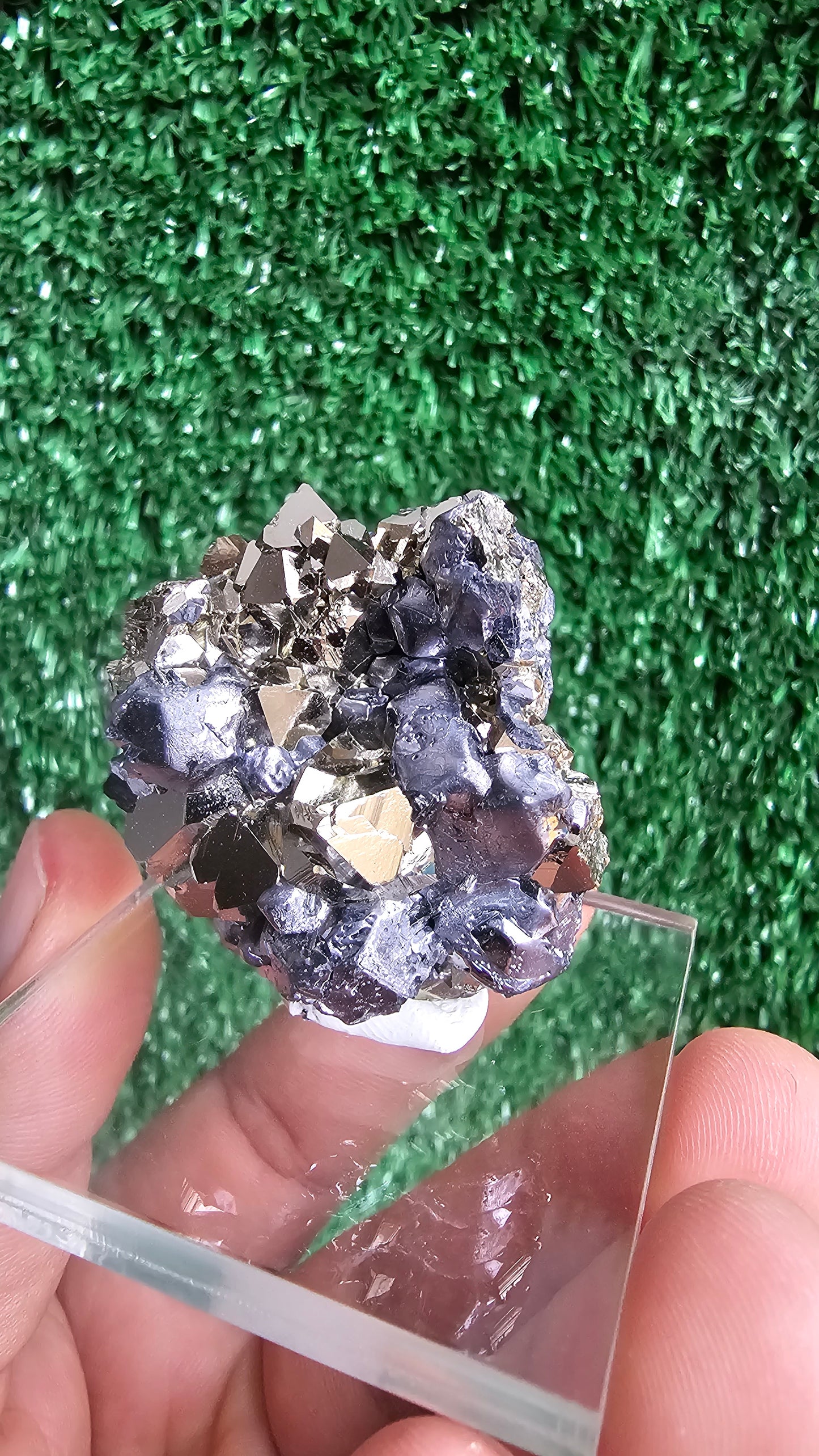 Galena with Pyrite octahedral