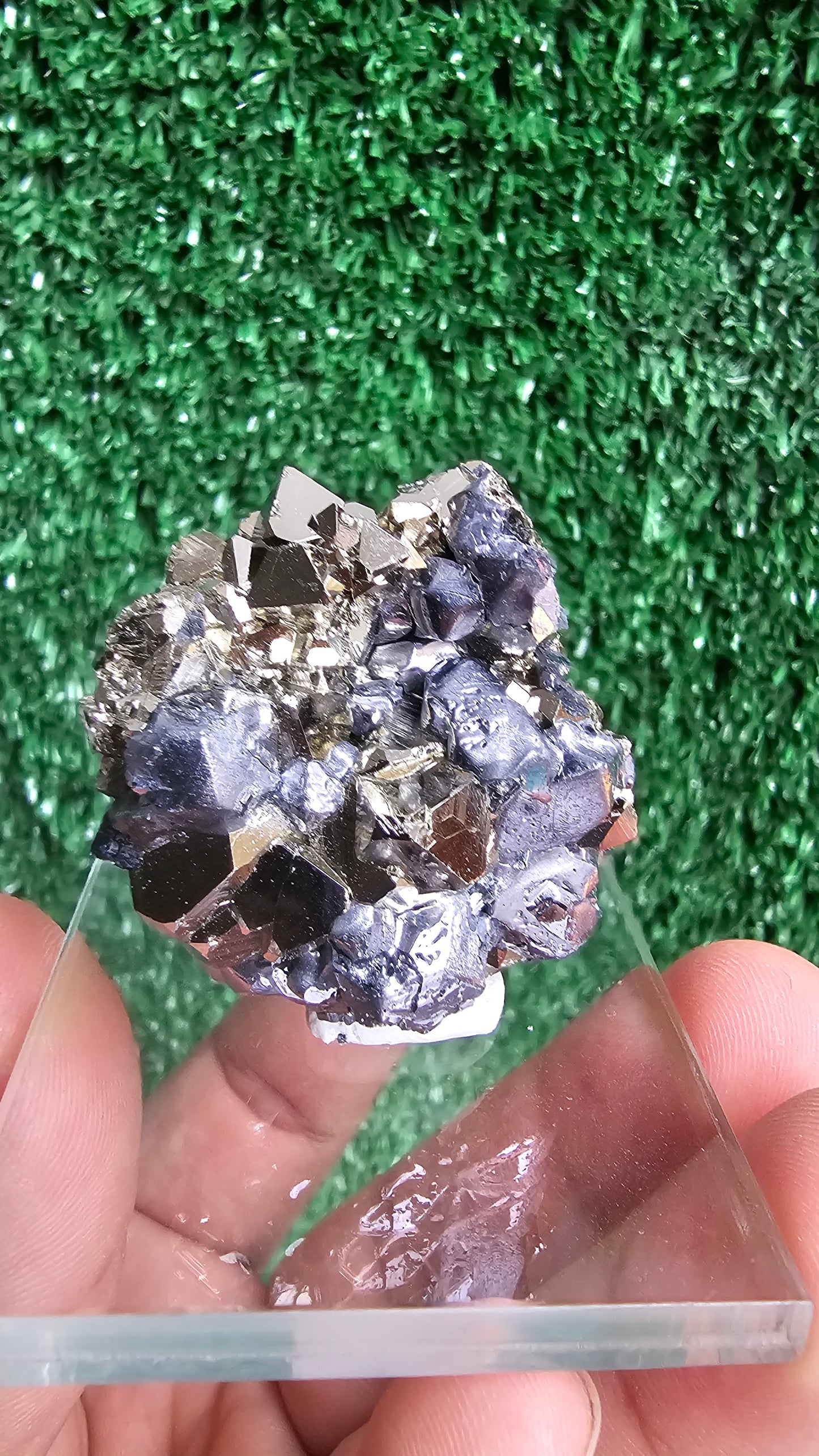 Galena with Pyrite octahedral