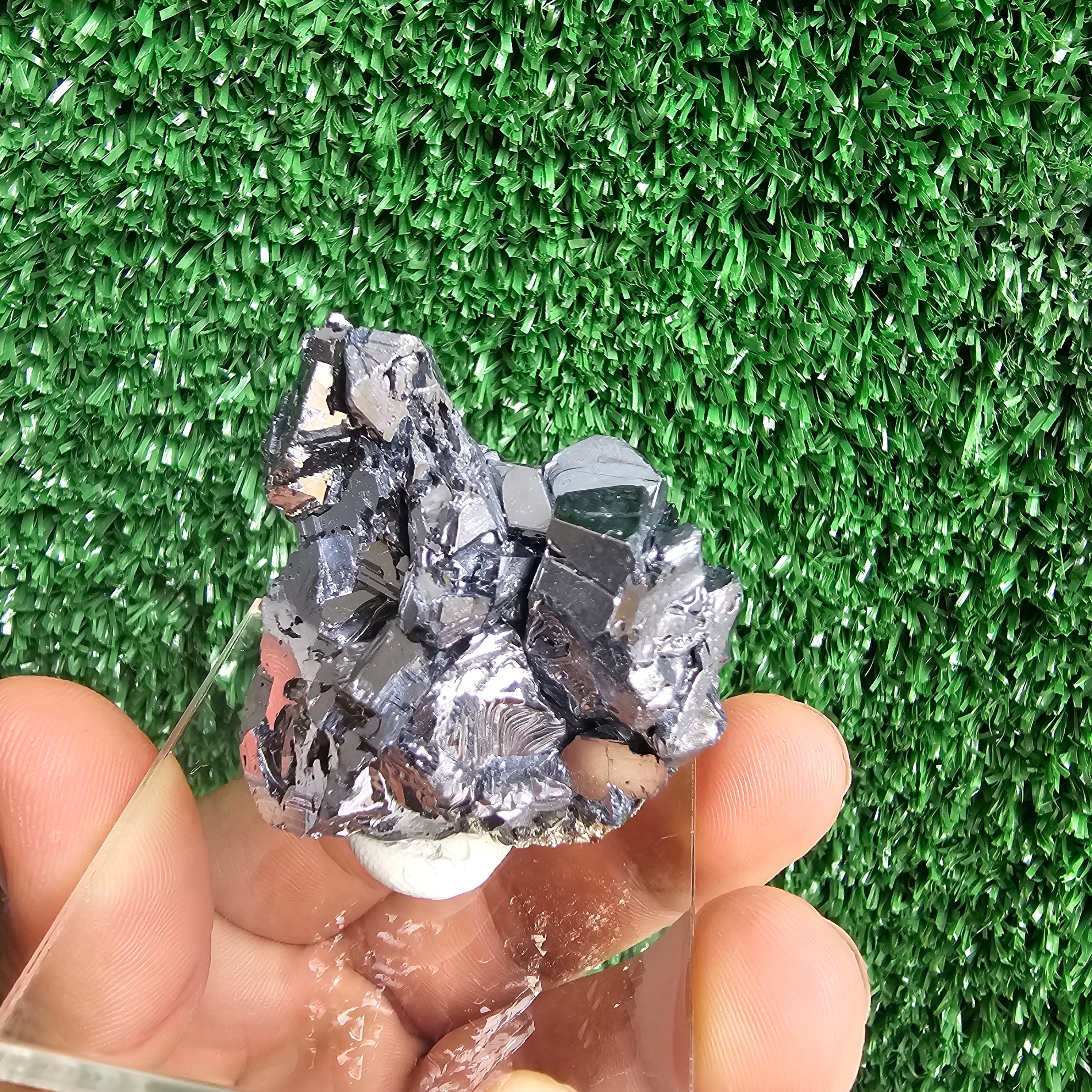 crystallized galena with Pyrite octahedral