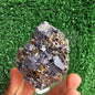 crystallized galena with Pyrite octahedral