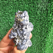 crystallized galena with Pyrite octahedral