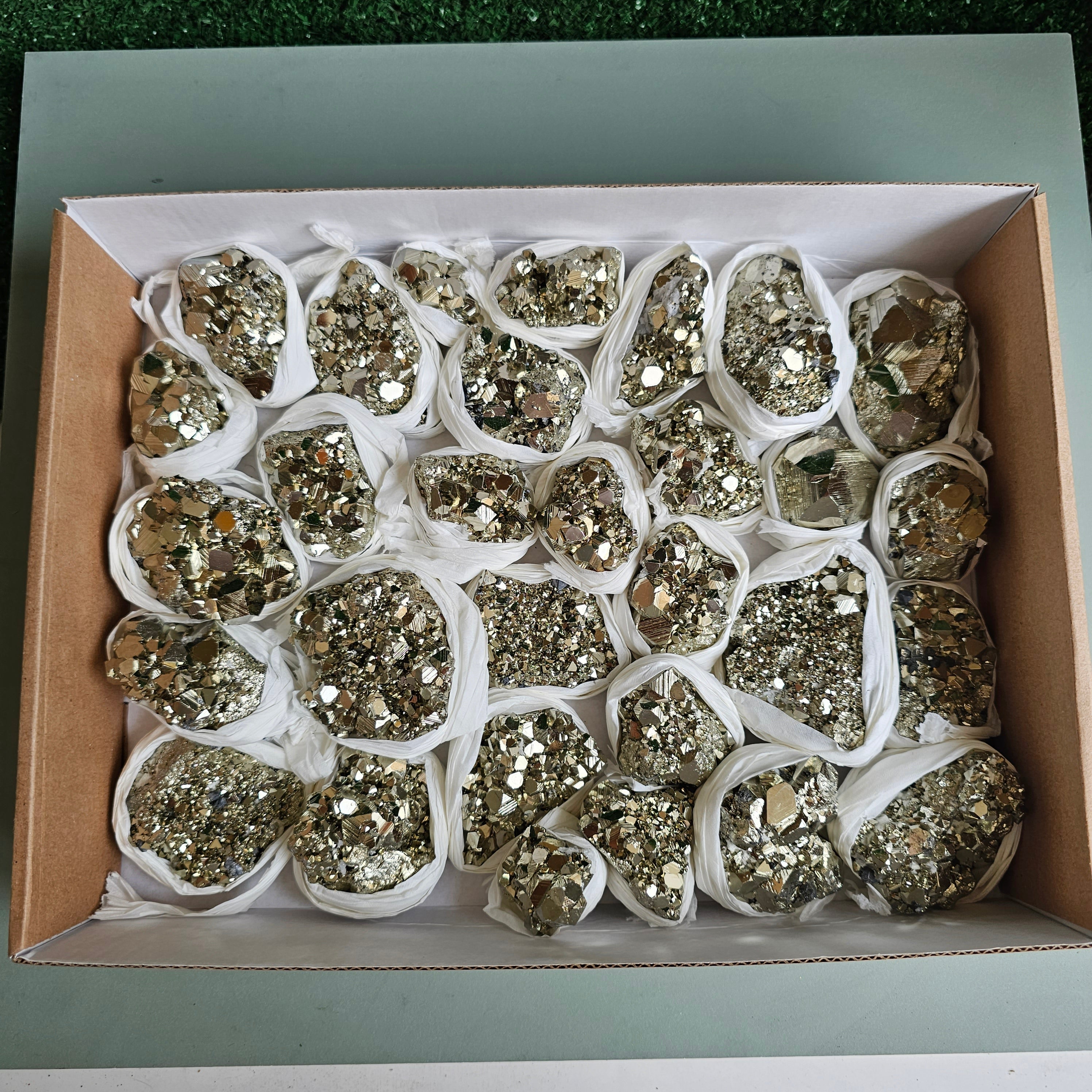 Flat pyrite Octahedral