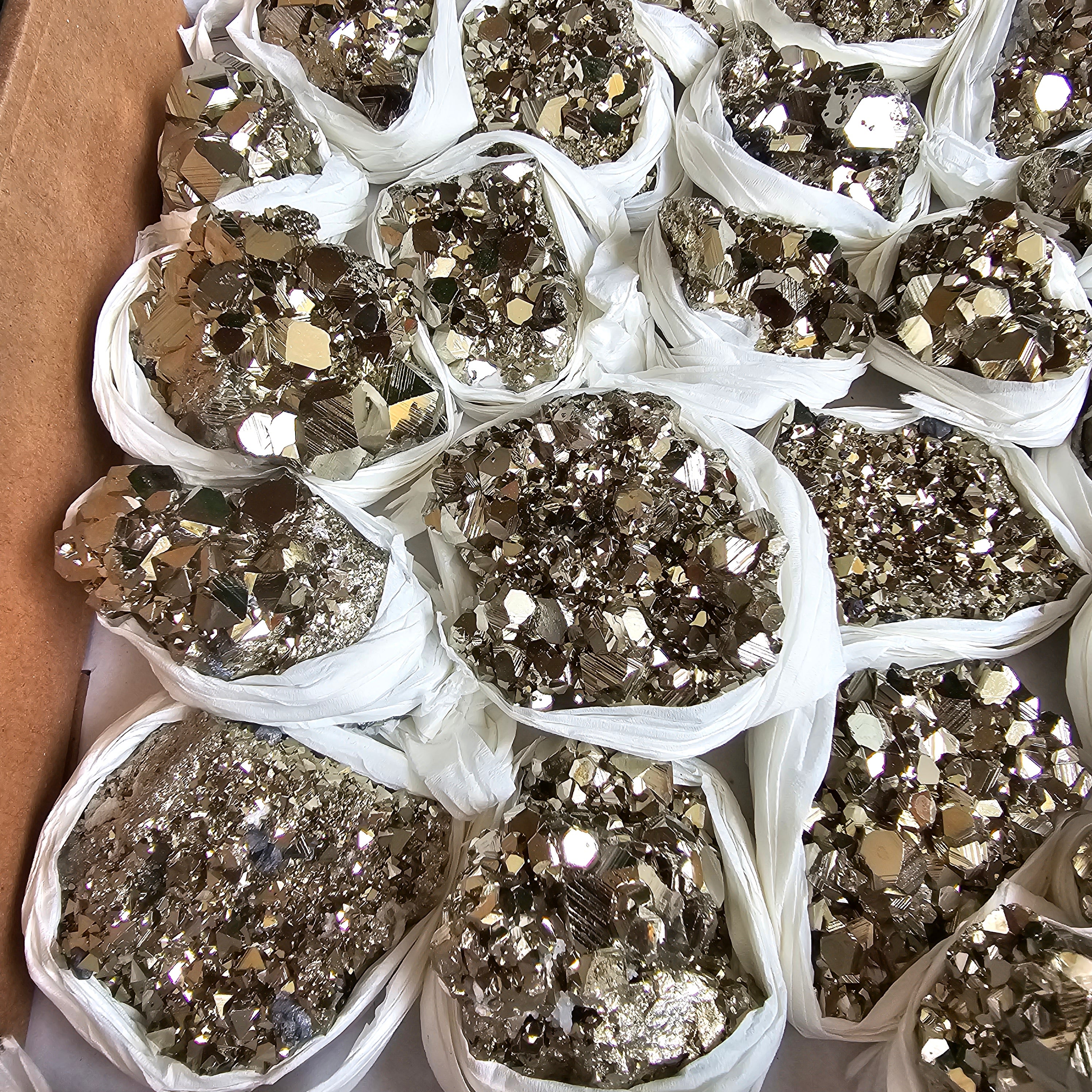 Flat pyrite Octahedral