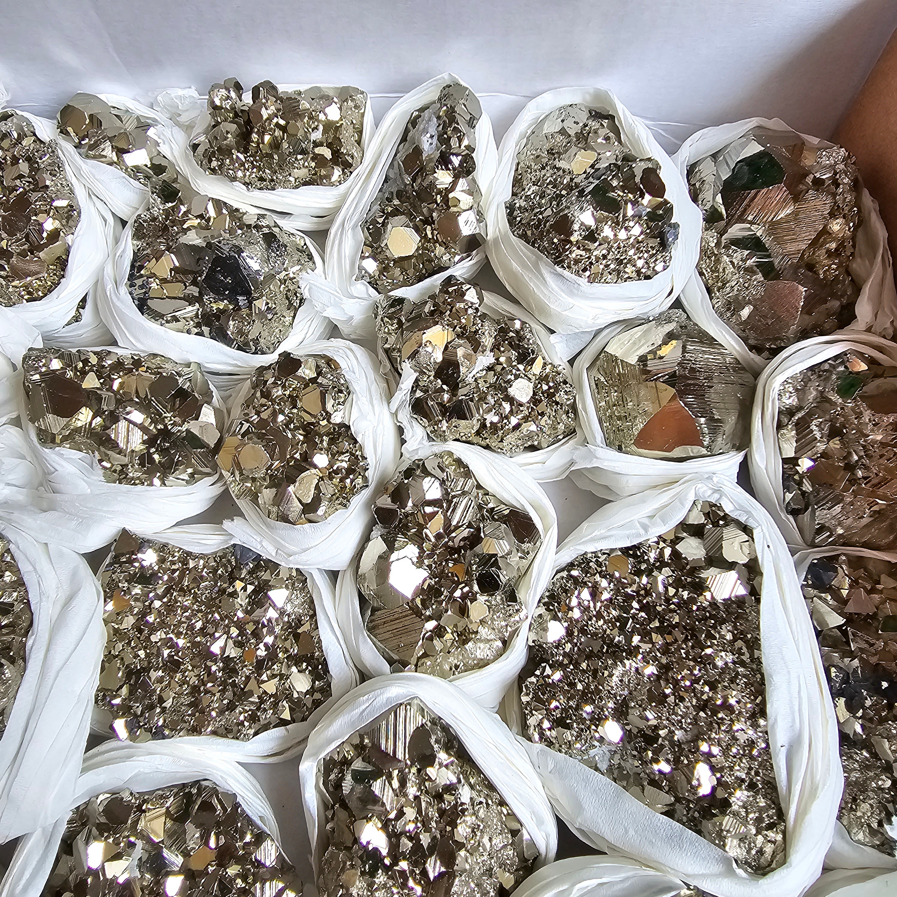 Flat pyrite Octahedral