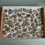 Flat pyrite Octahedral