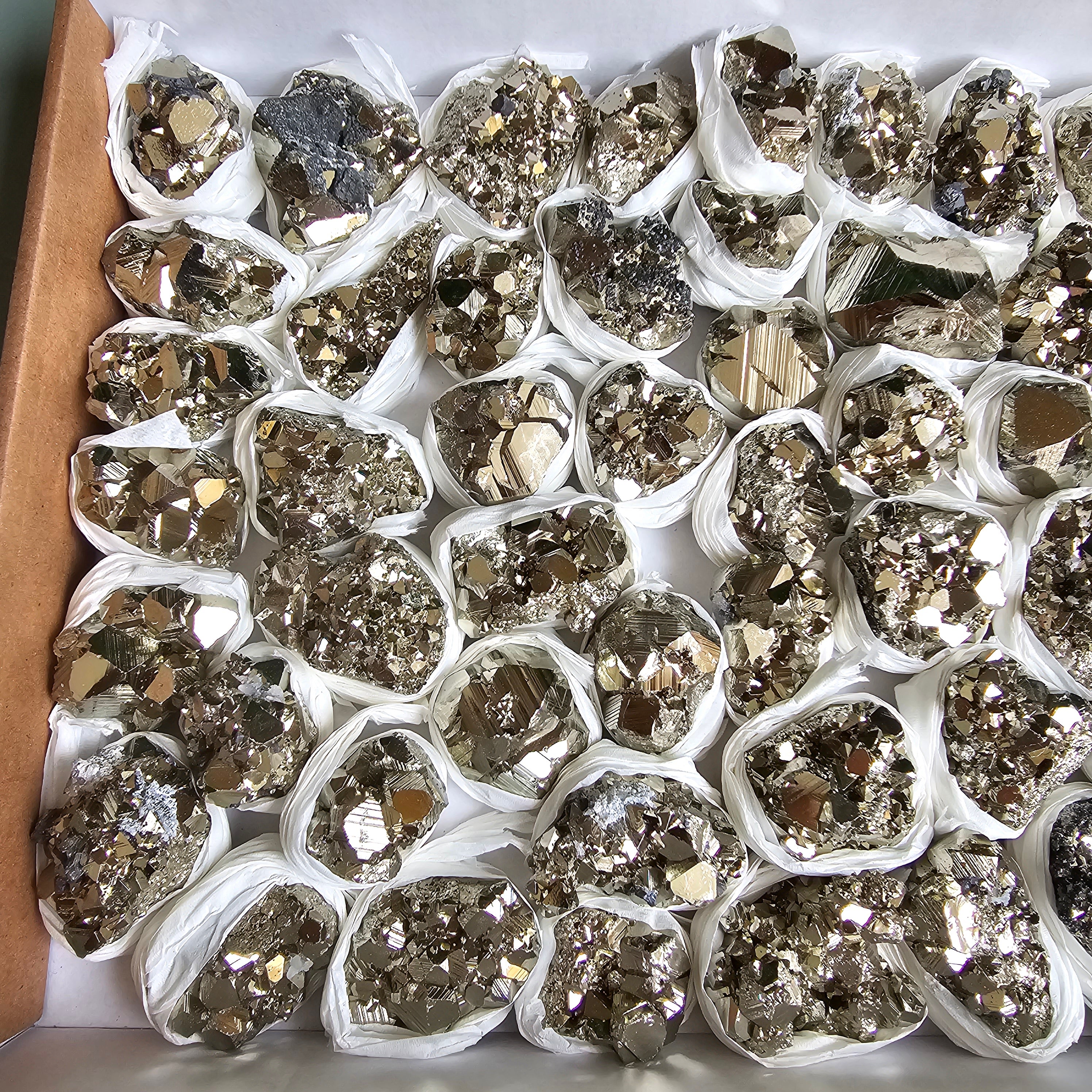 Flat pyrite Octahedral