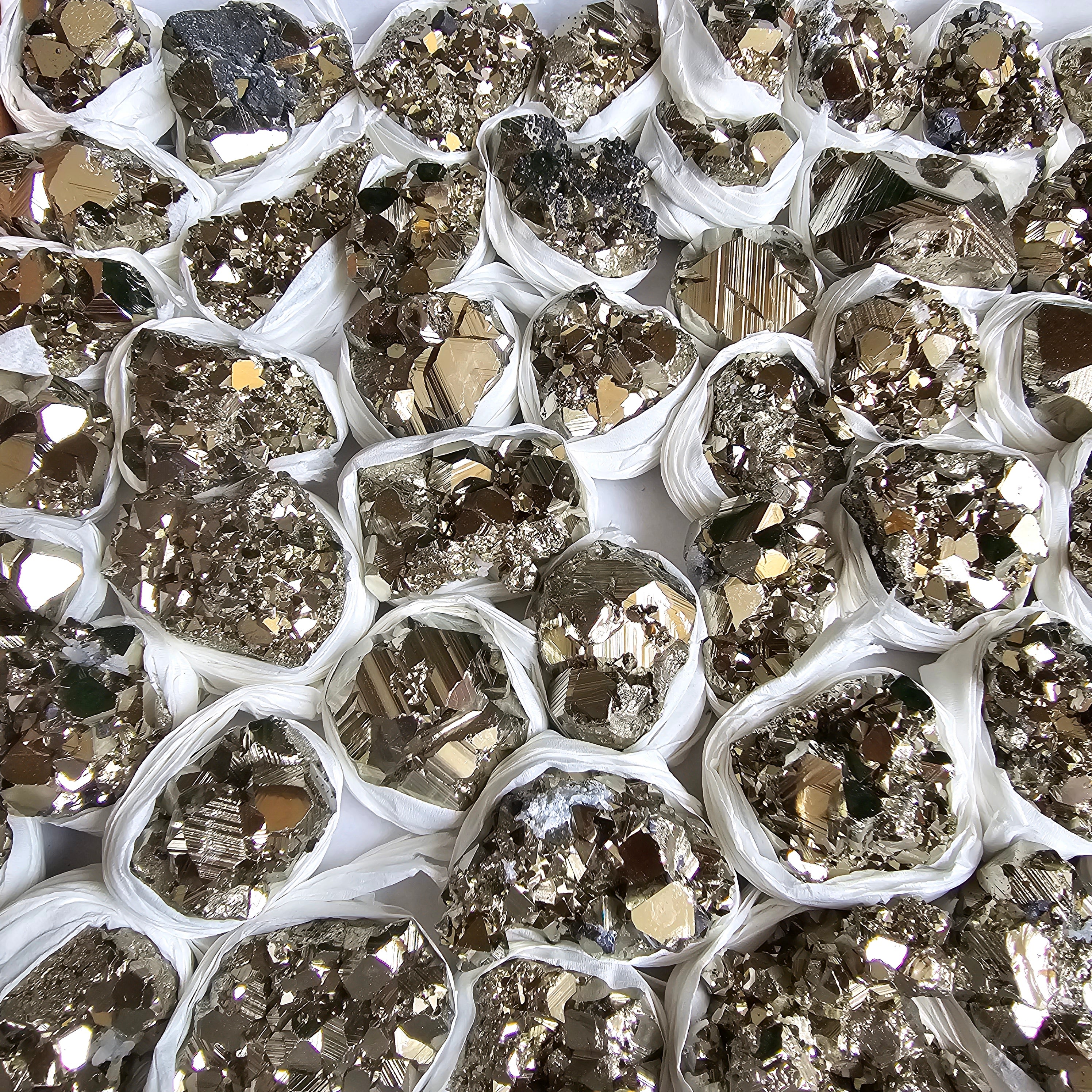 Flat pyrite Octahedral