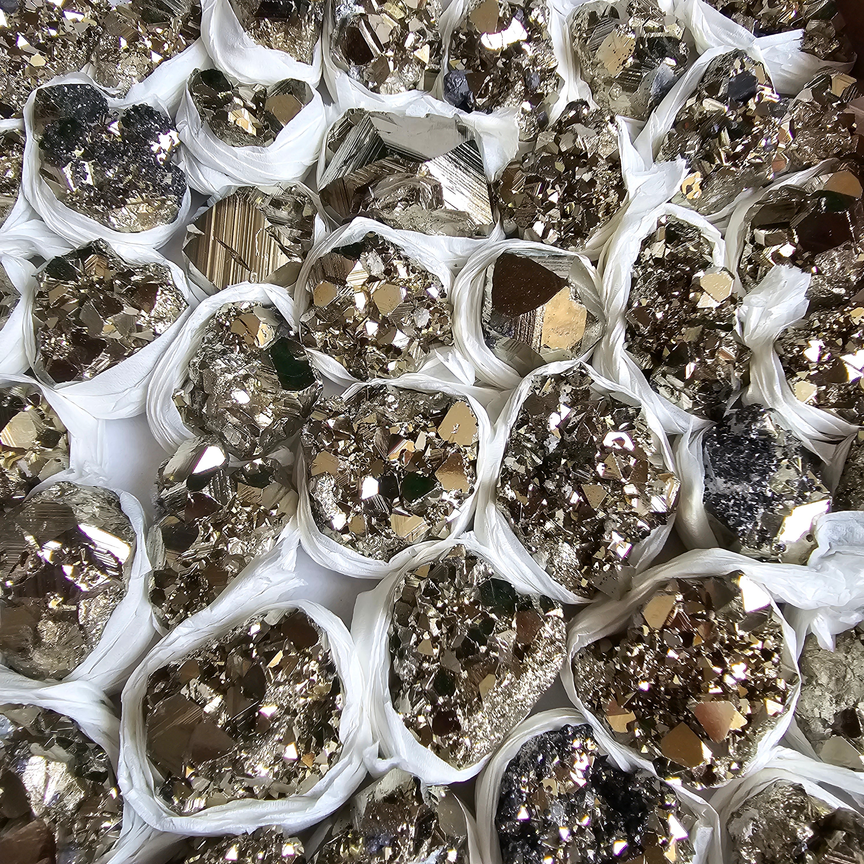 Flat pyrite Octahedral