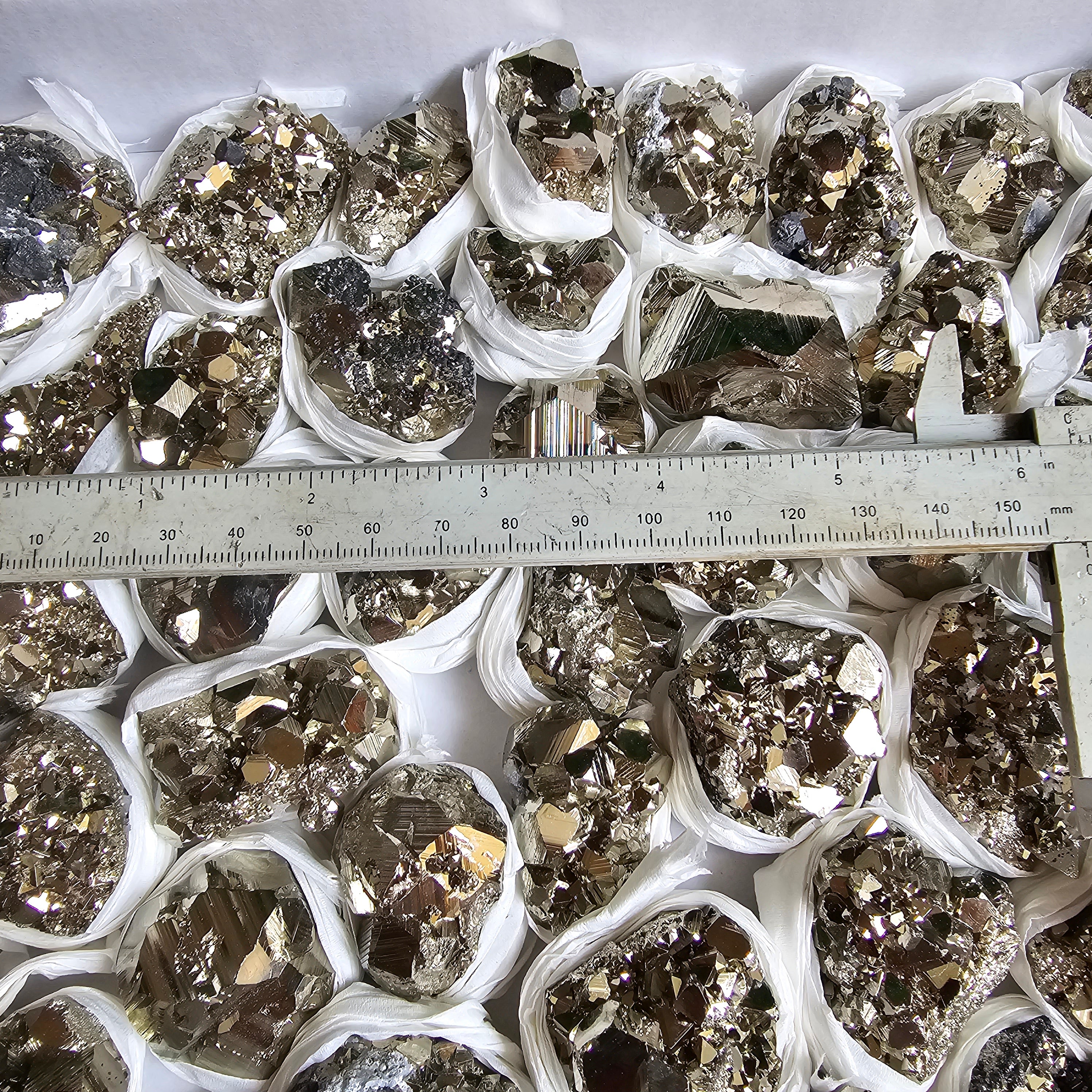 Flat pyrite Octahedral