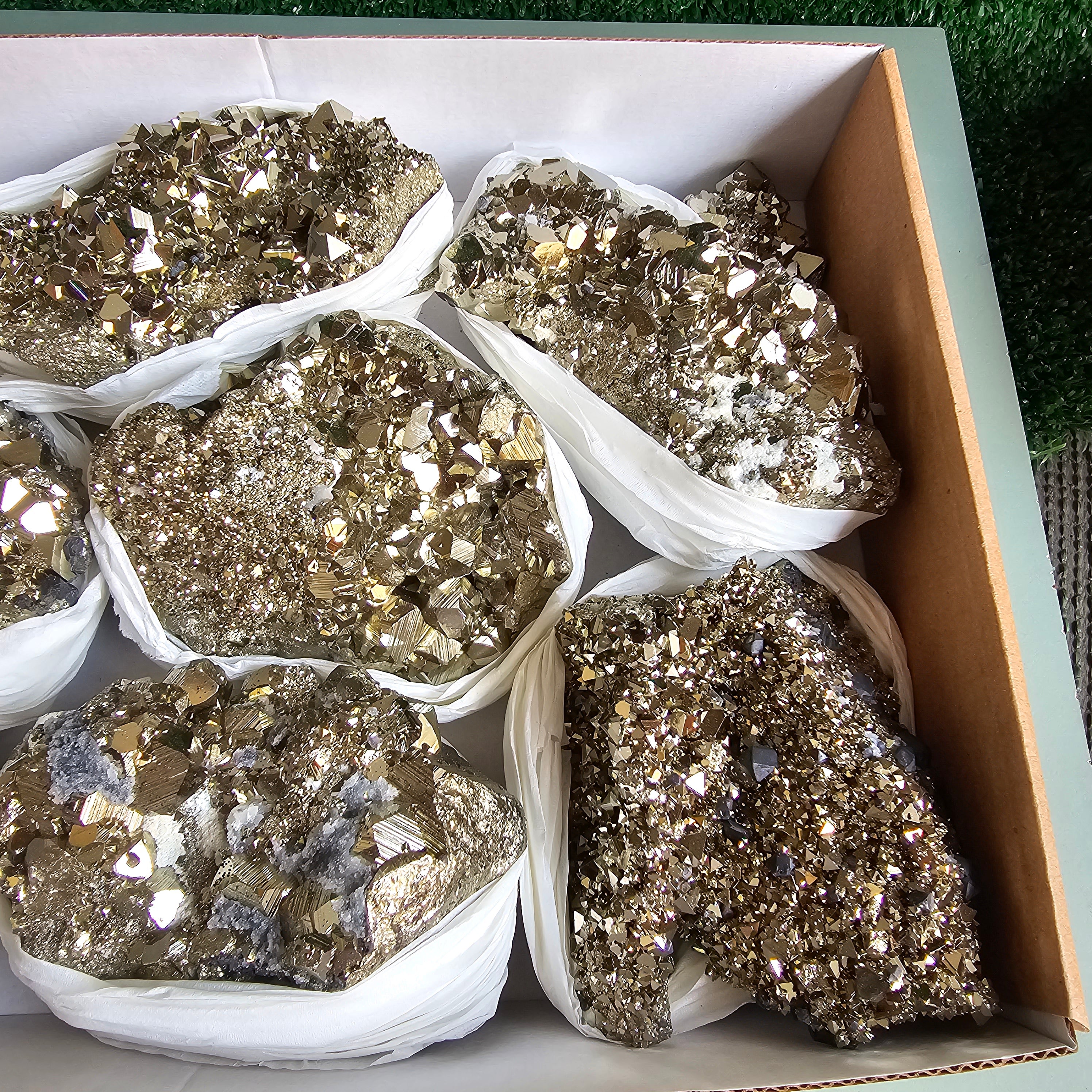 Flat pyrite Octahedral