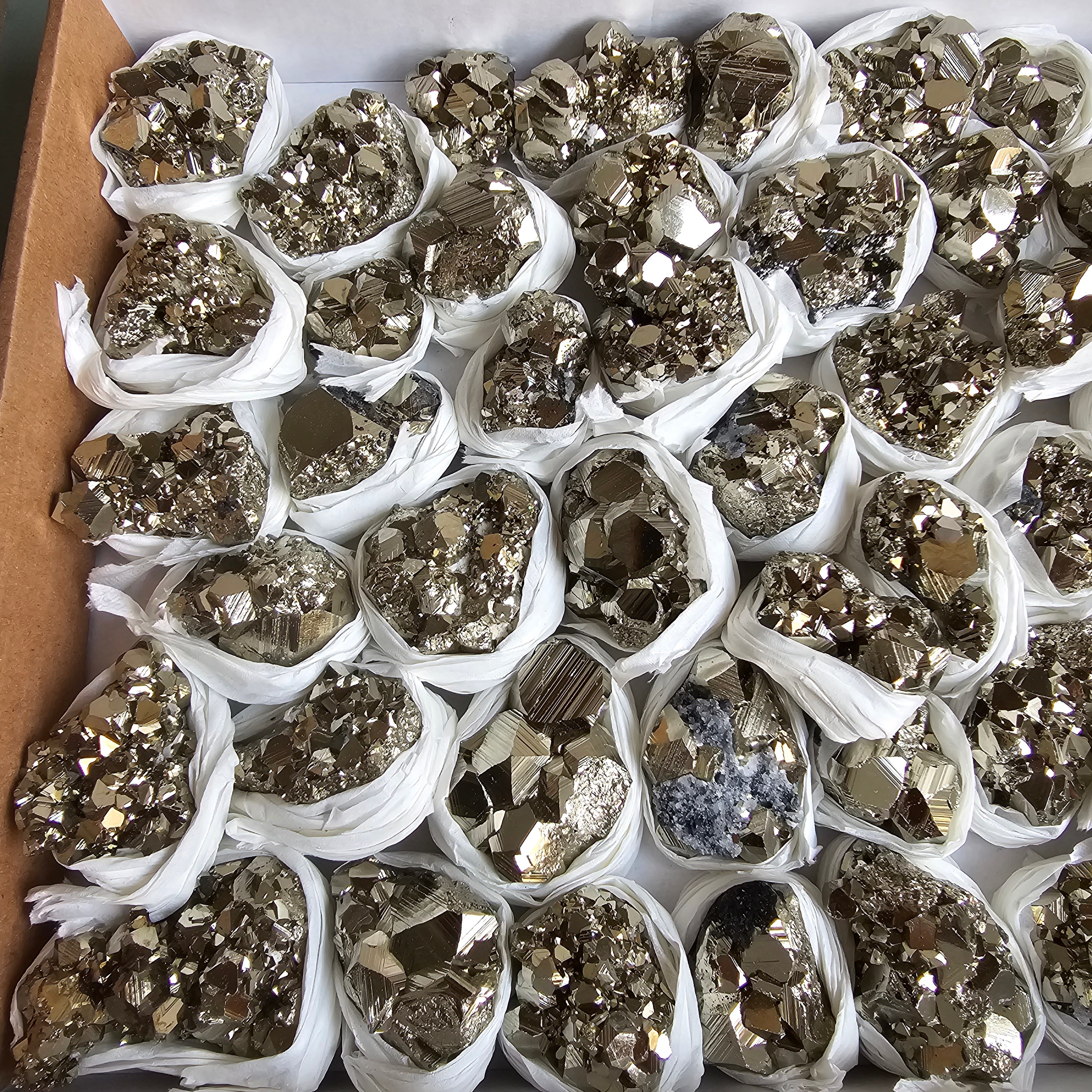 Flat pyrite Octahedral