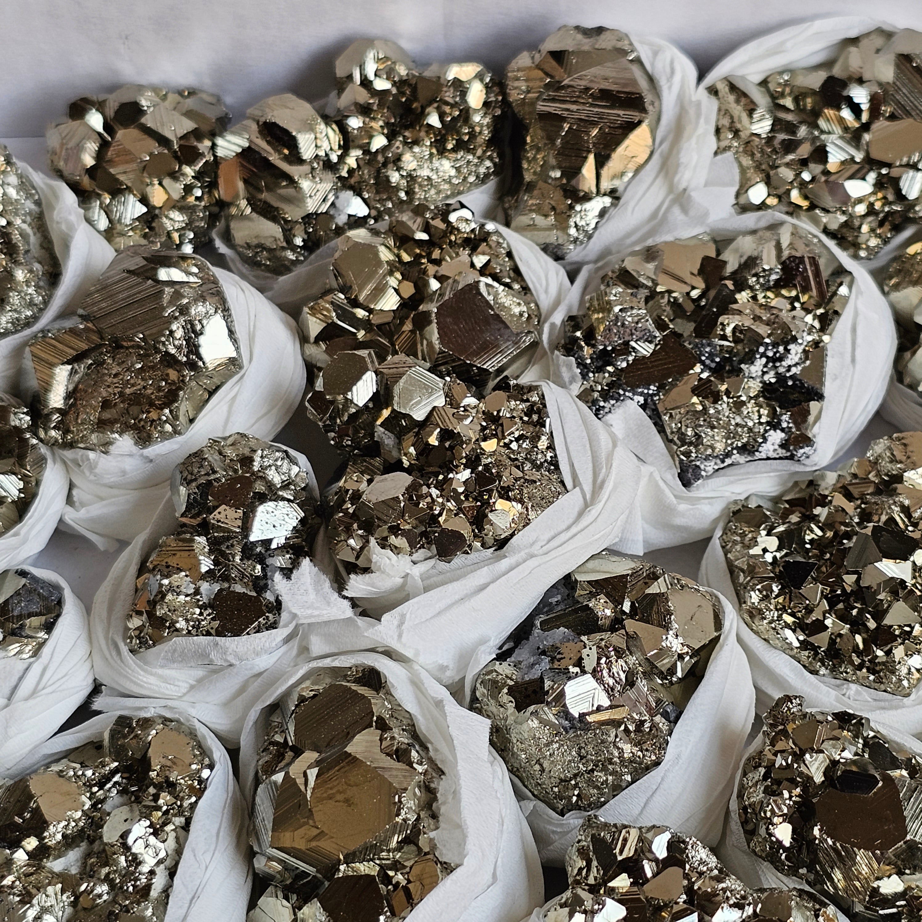 Flat pyrite Octahedral