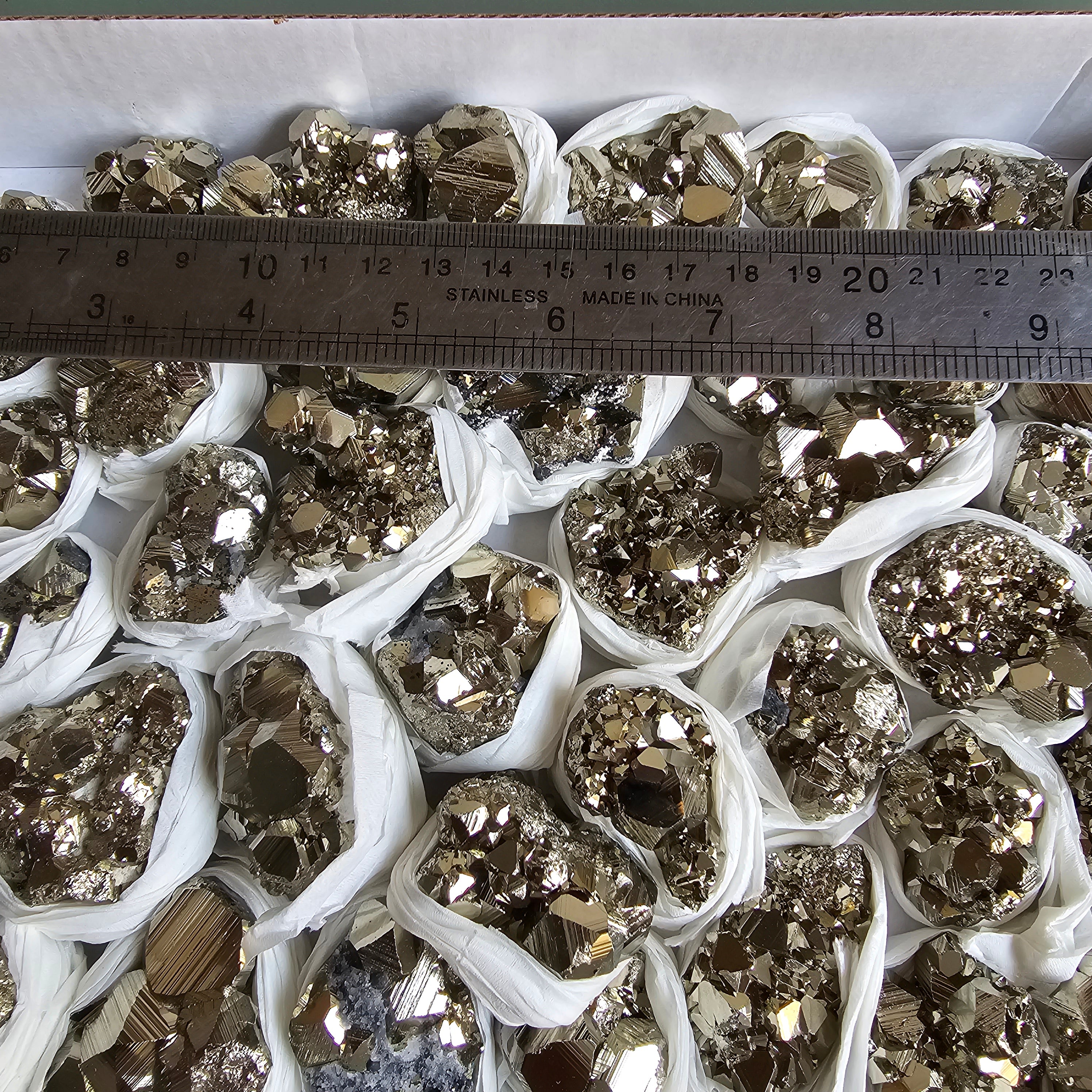 Flat pyrite Octahedral