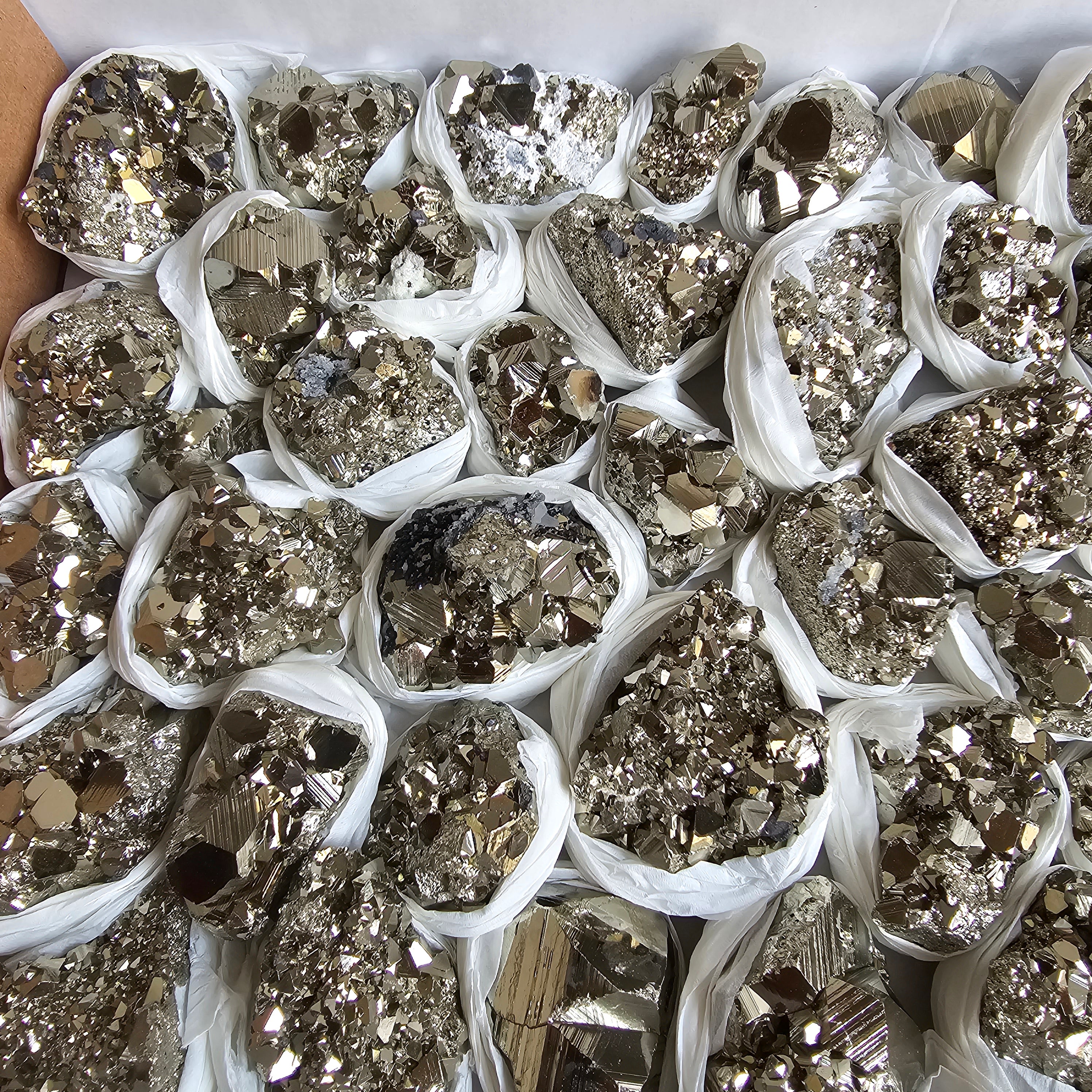 Flat pyrite Octahedral