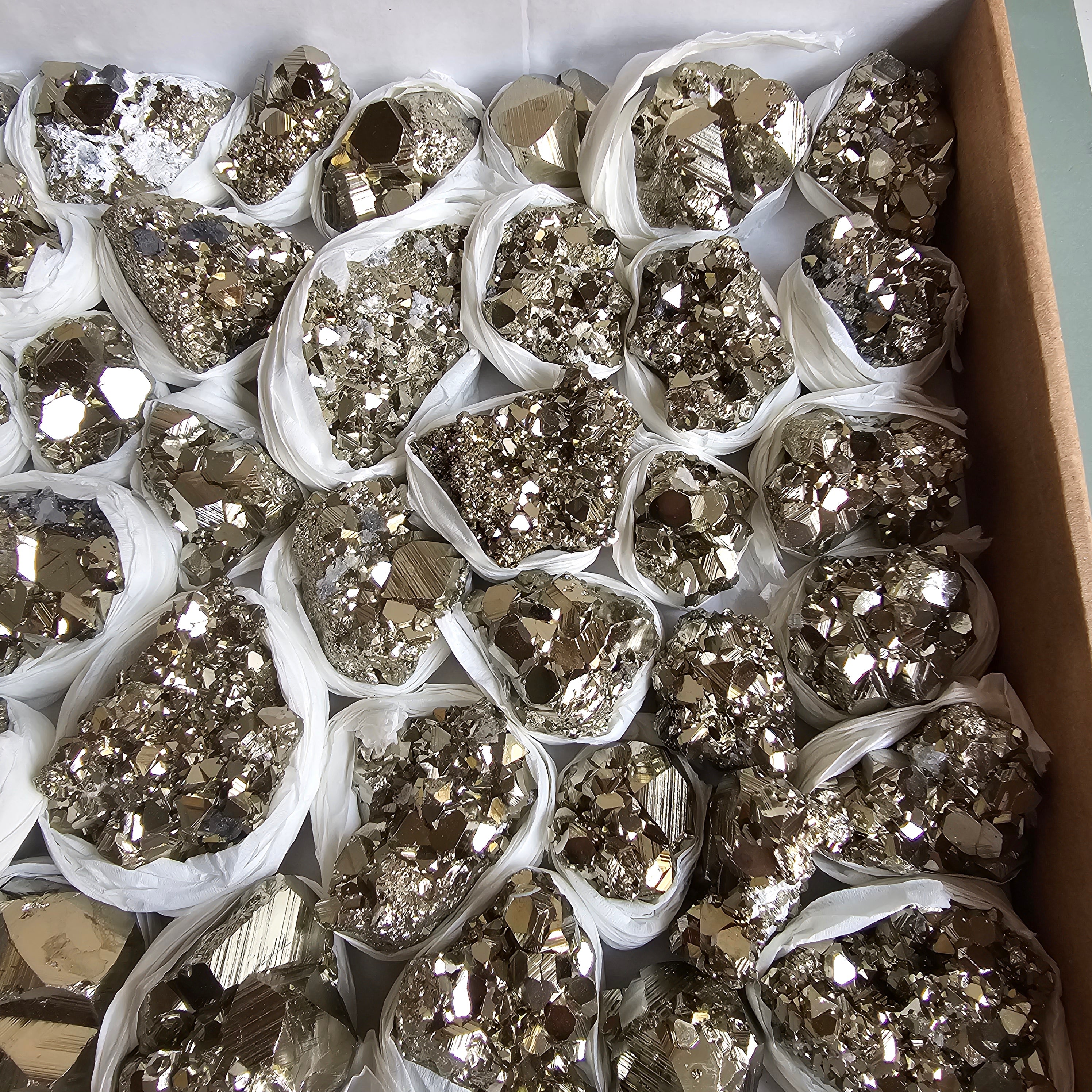 Flat pyrite Octahedral