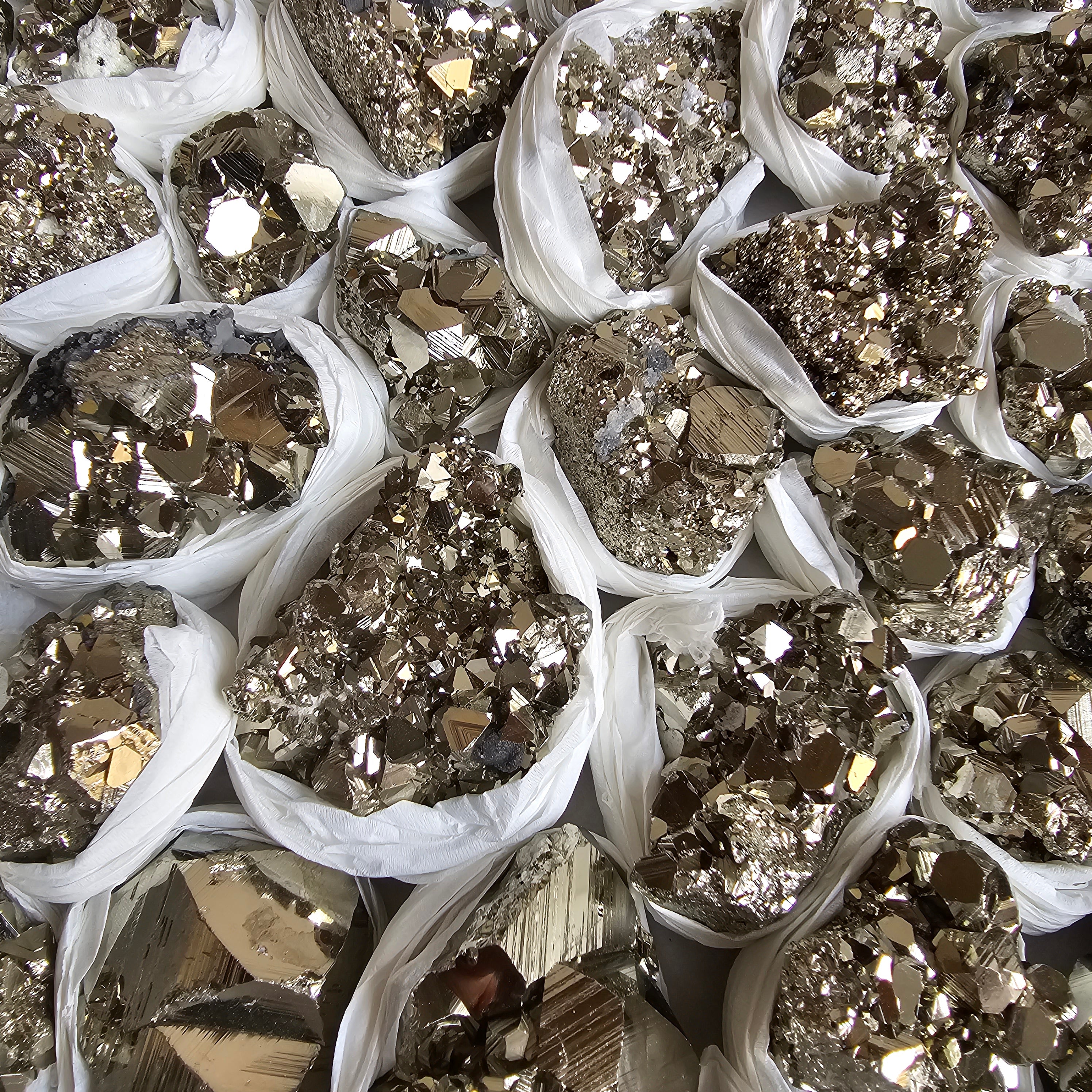 Flat pyrite Octahedral