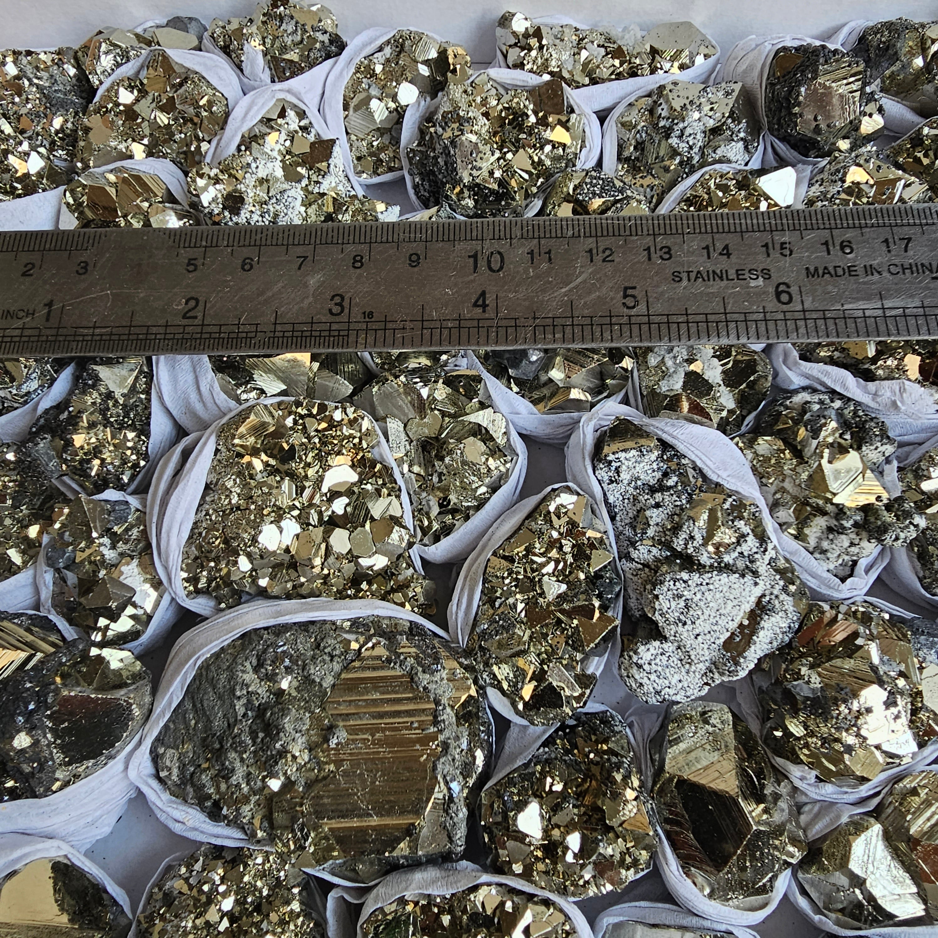 Flat pyrite Octahedral