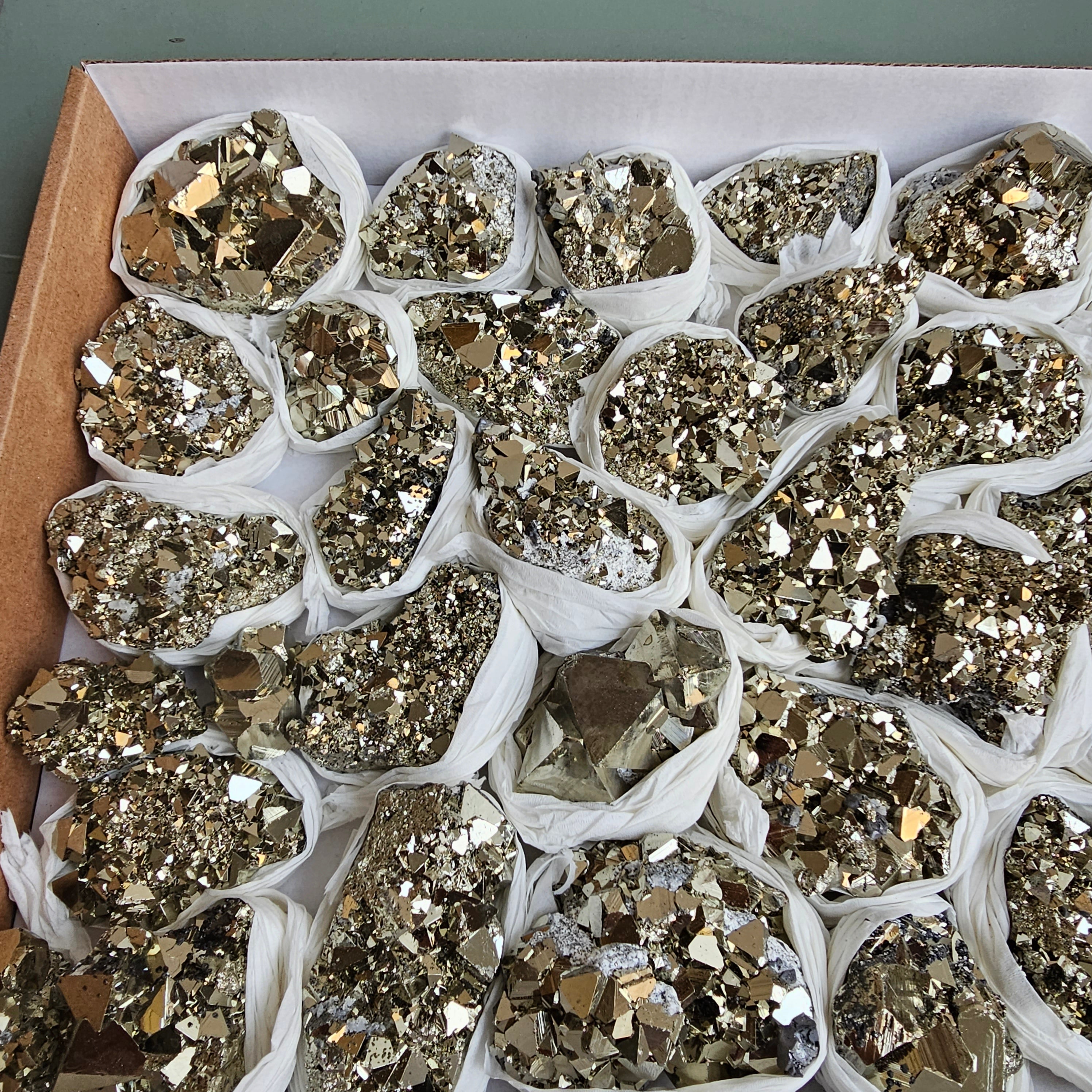 Flat pyrite Octahedral