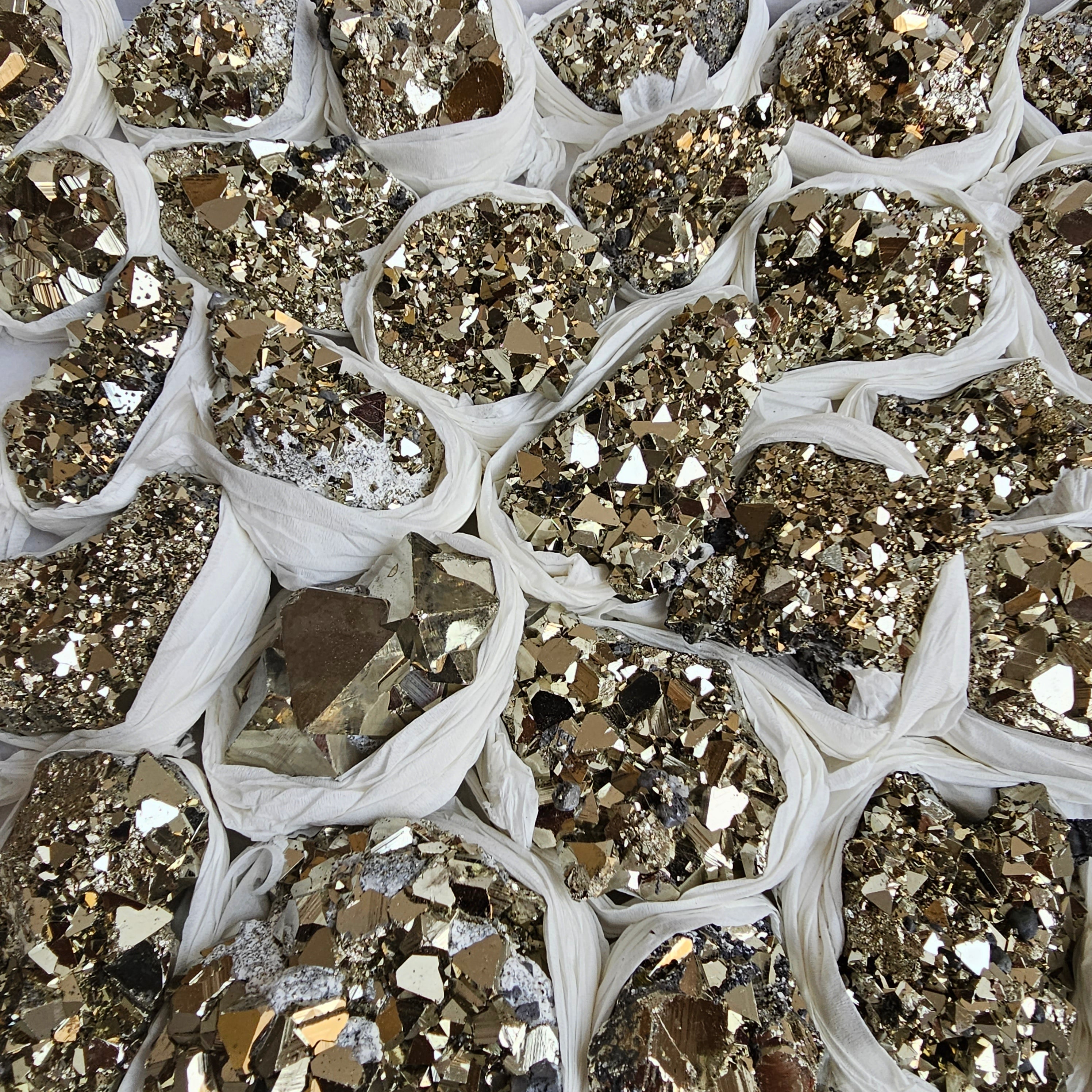 Flat pyrite Octahedral