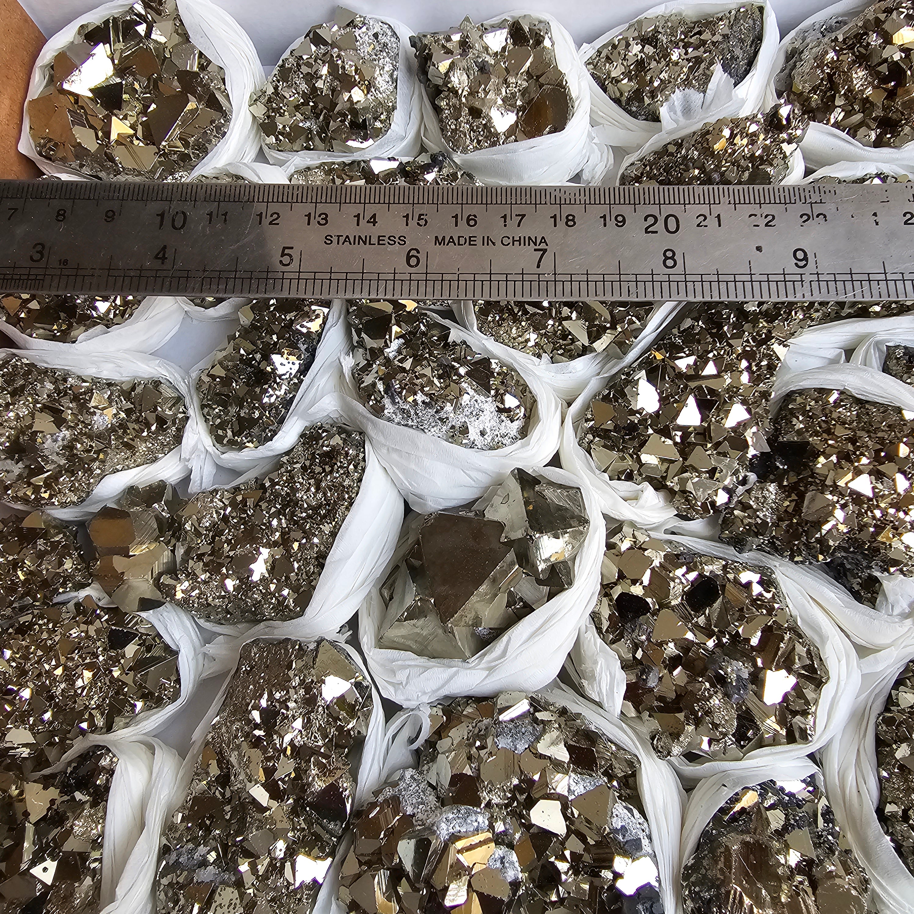 Flat pyrite Octahedral