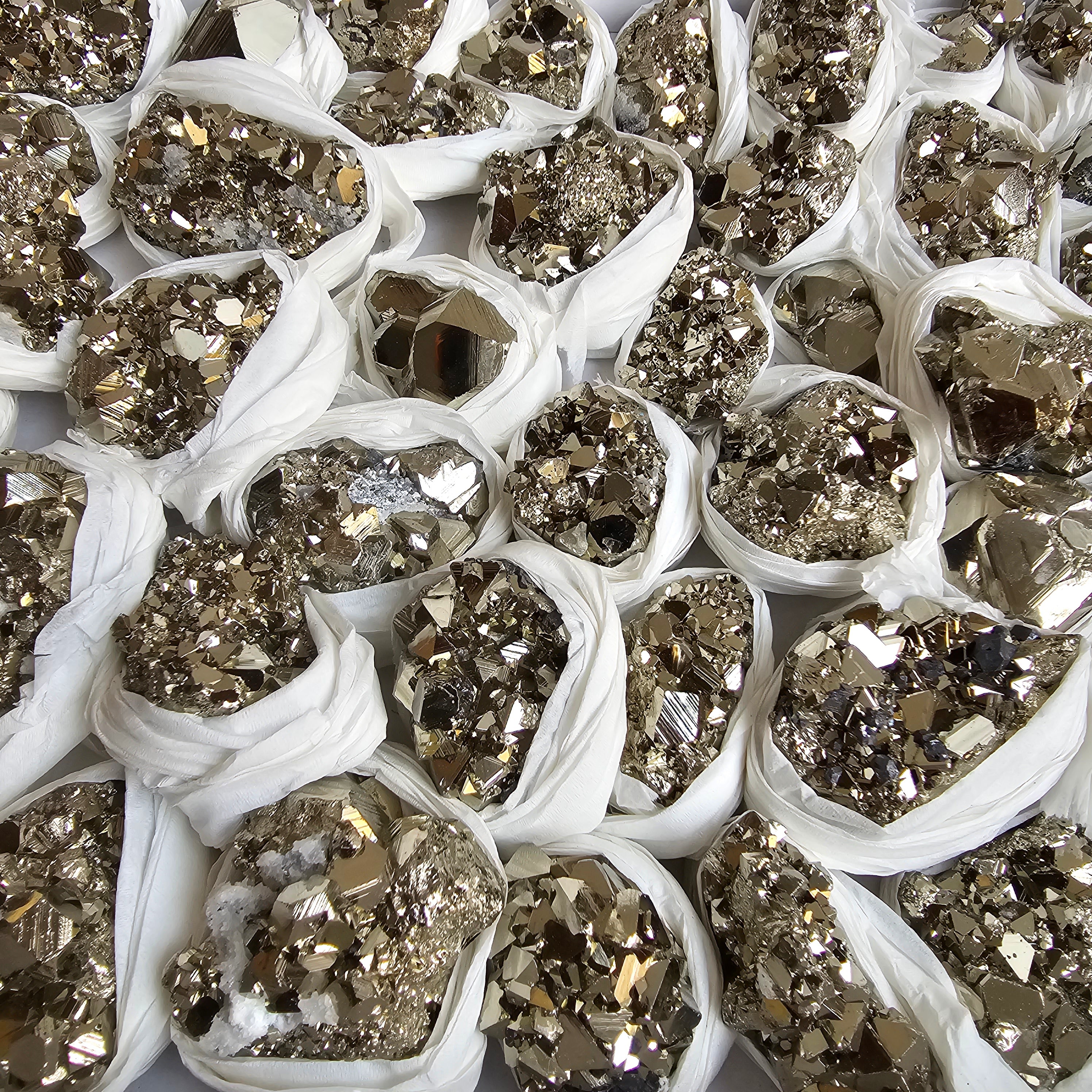 Flat pyrite Octahedral