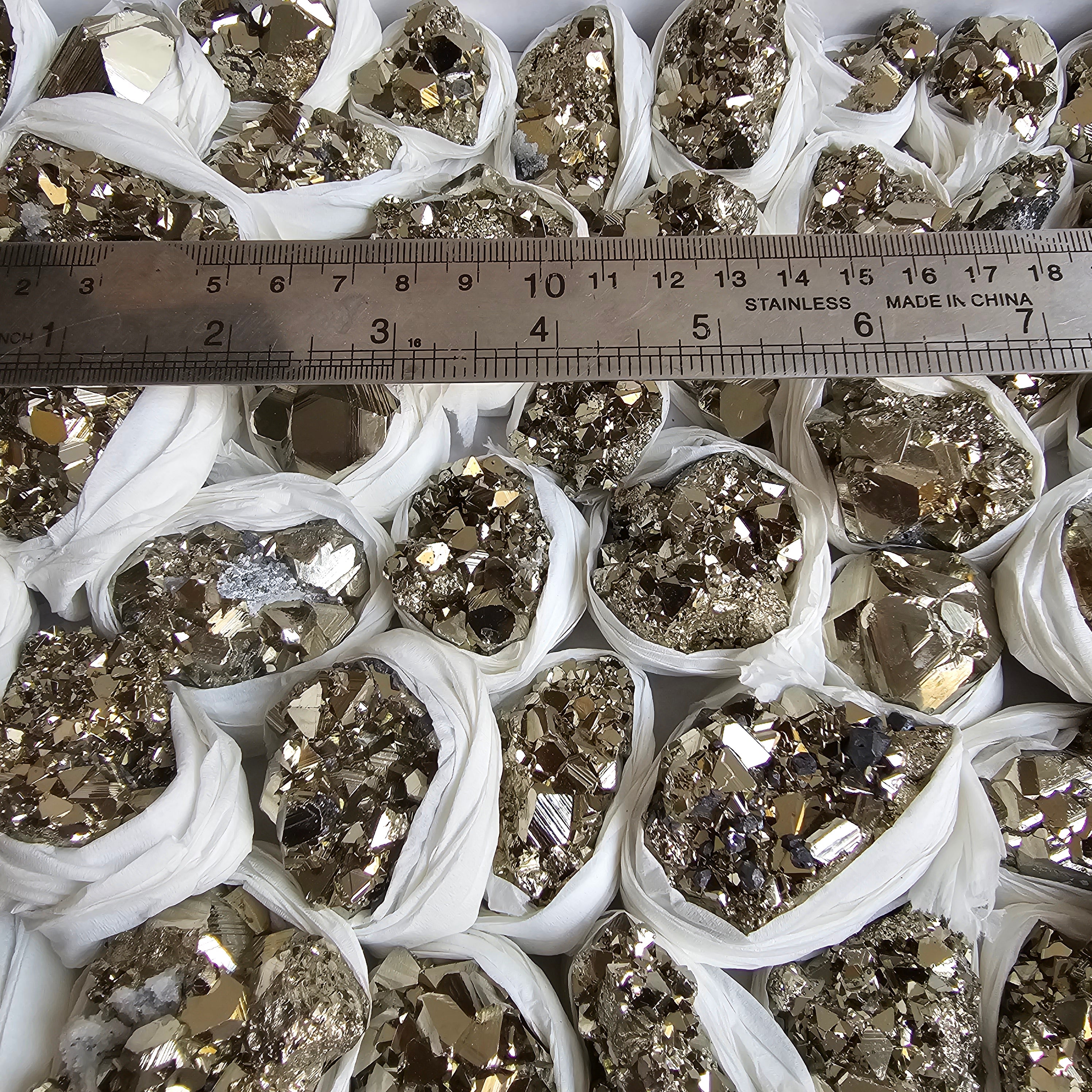 Flat pyrite Octahedral