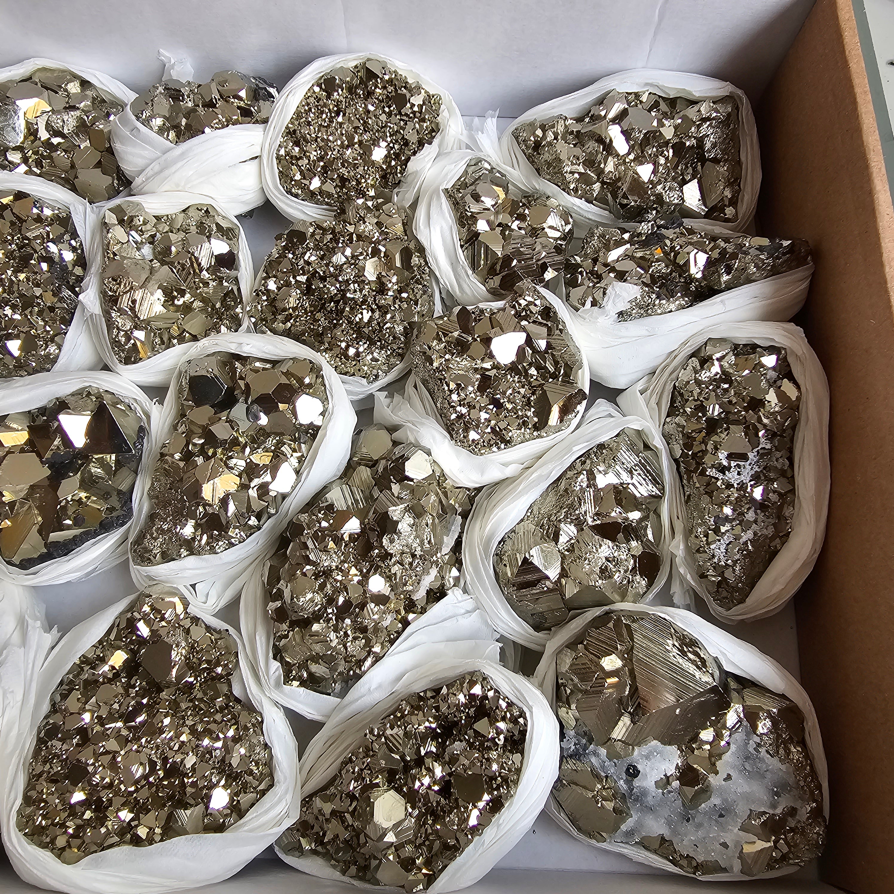 Flat pyrite Octahedral