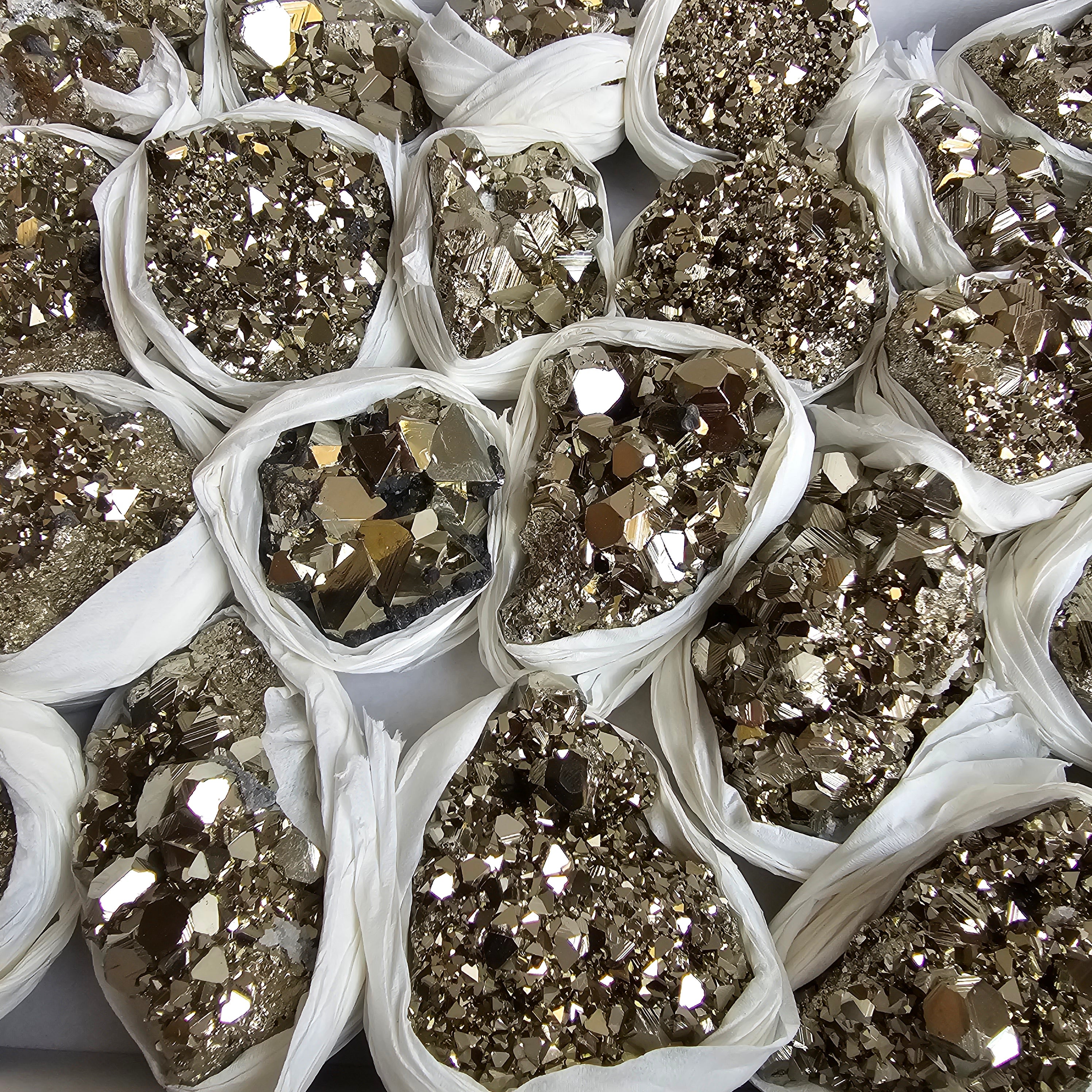 Flat pyrite Octahedral