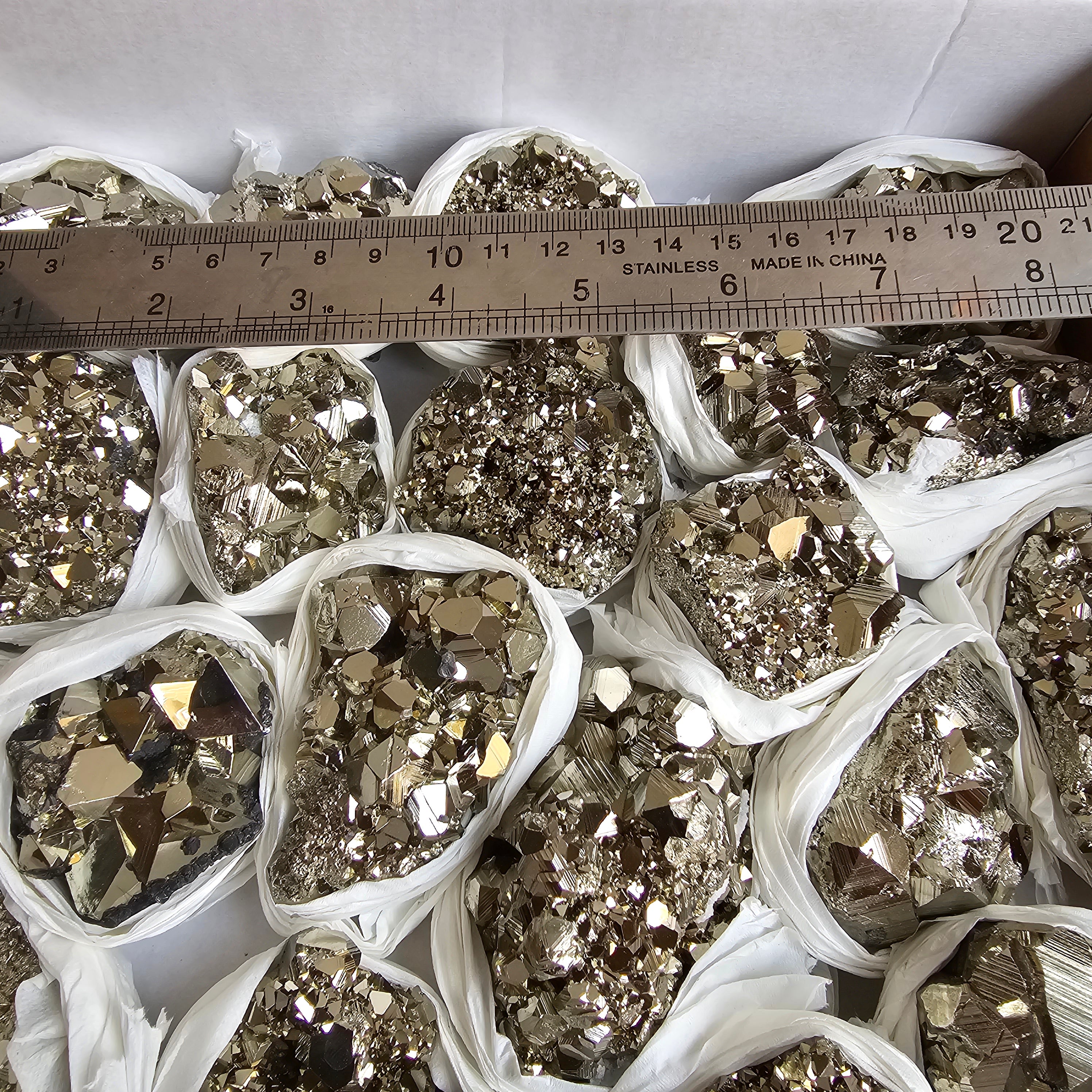 Flat pyrite Octahedral