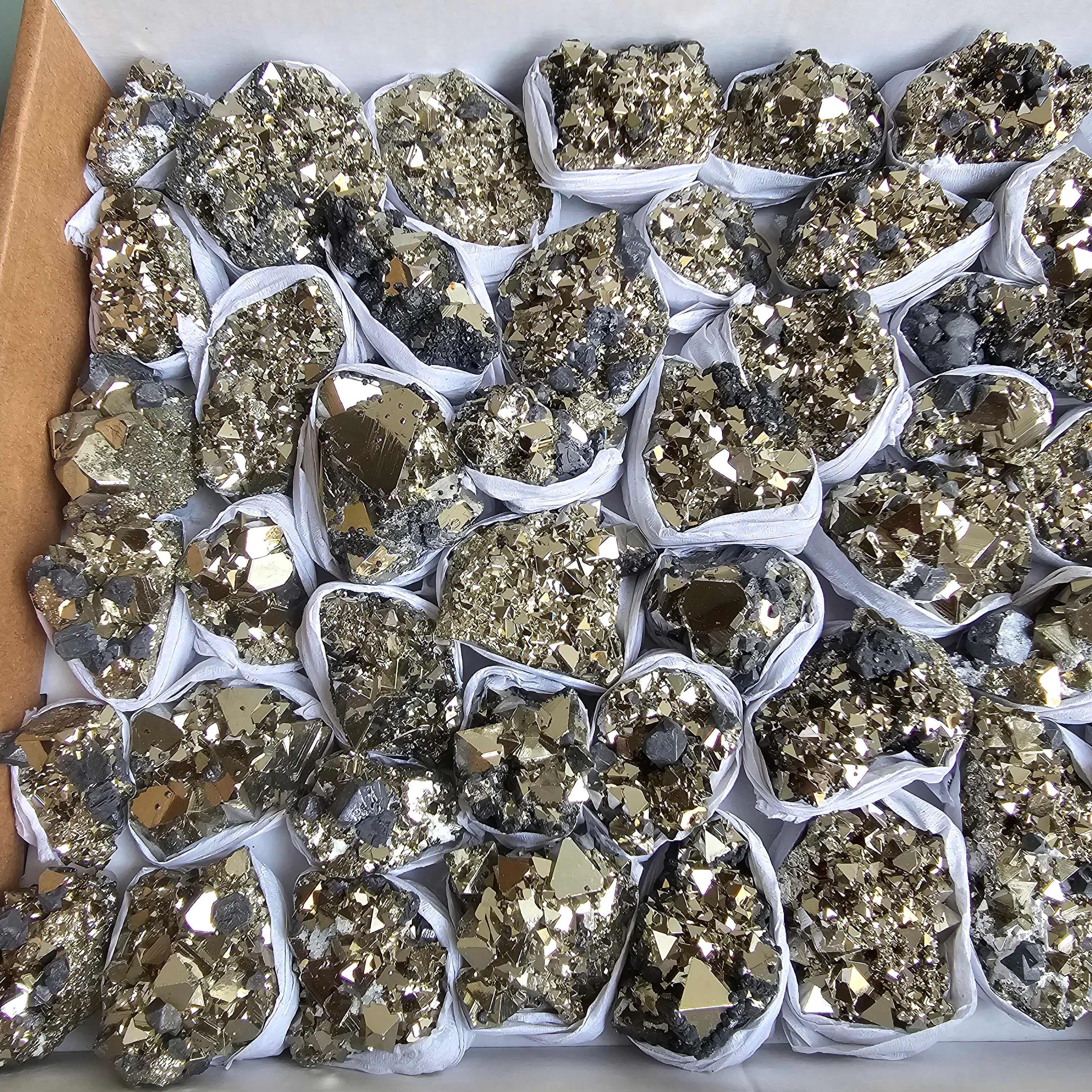 Flat pyrite Octahedral