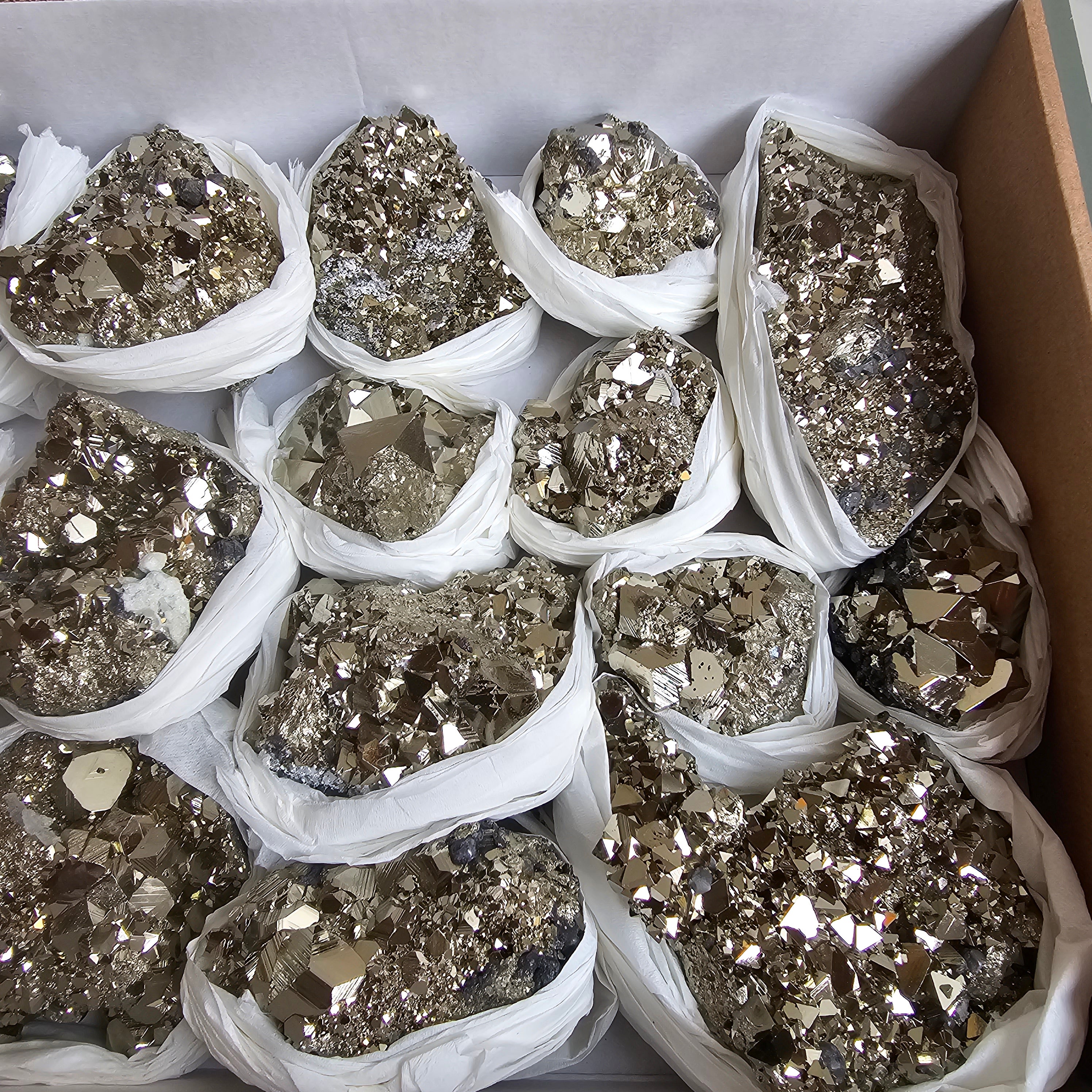 Flat pyrite Octahedral