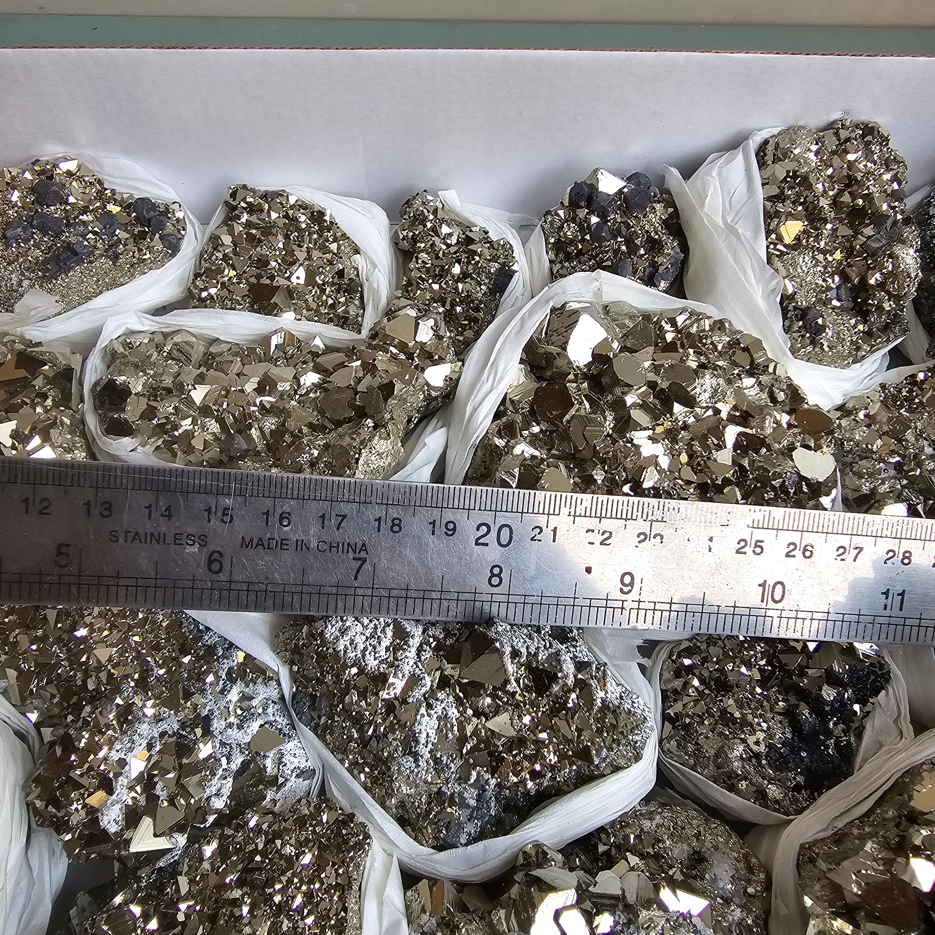 Flat pyrite Octahedral