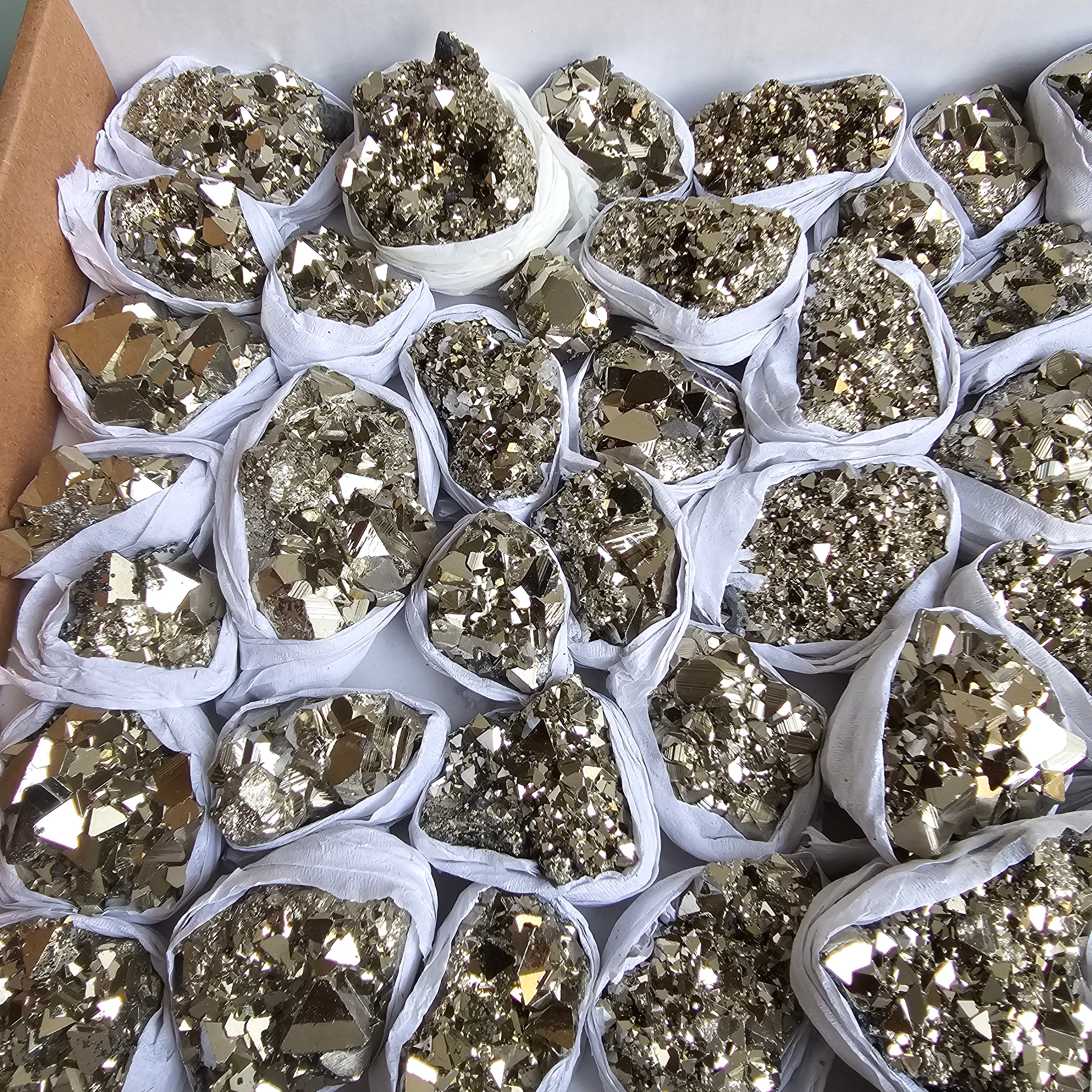 Flat pyrite Octahedral