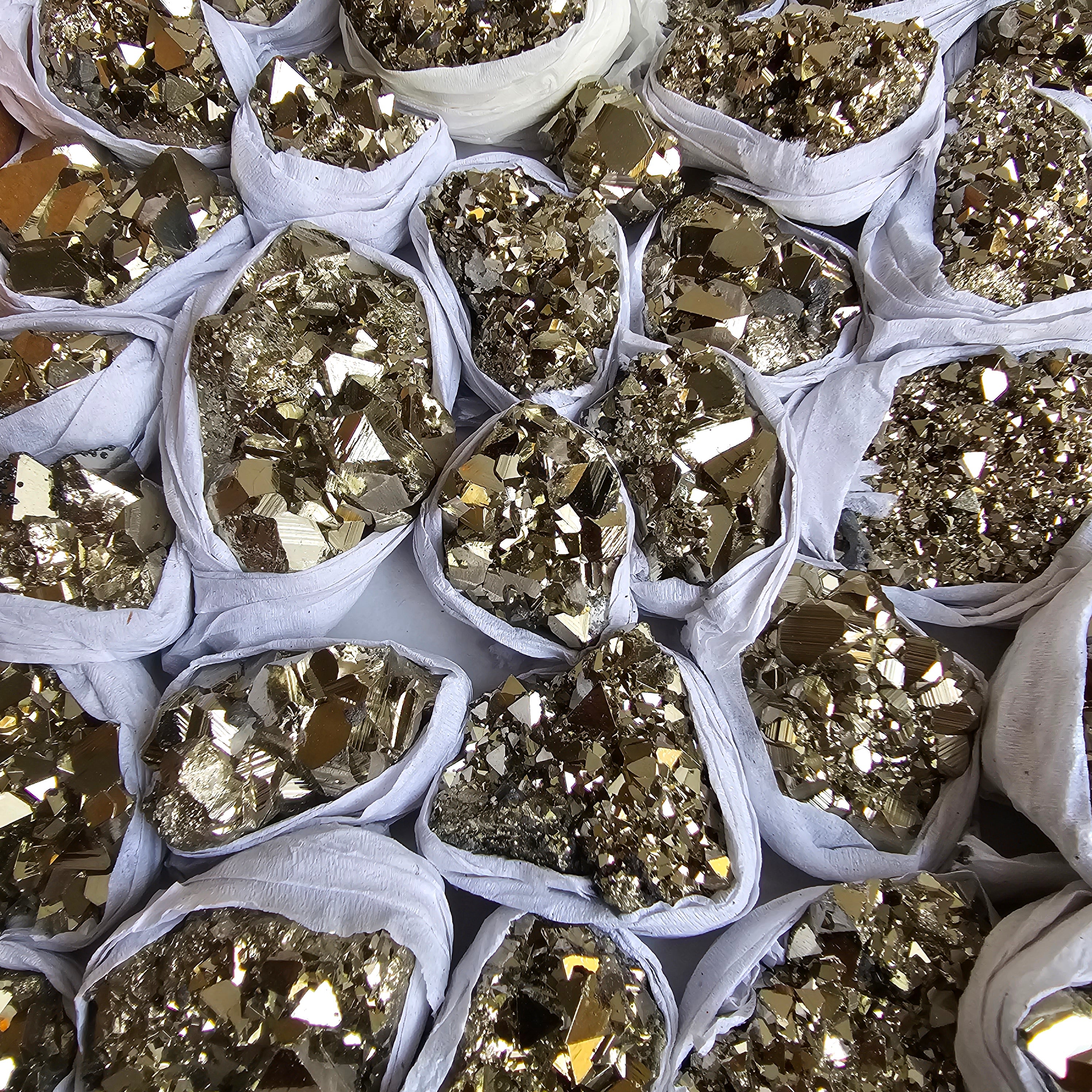 Flat pyrite Octahedral