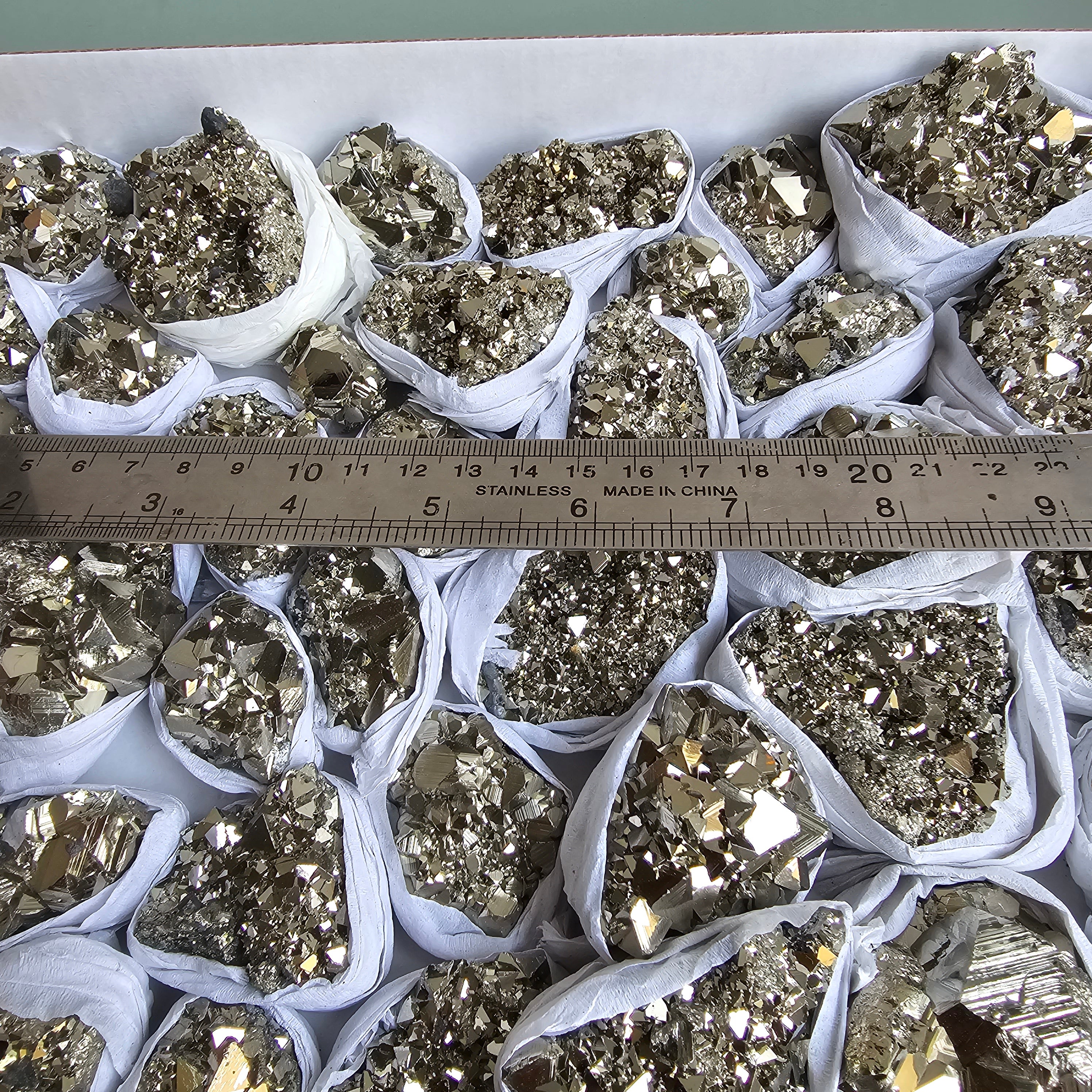 Flat pyrite Octahedral