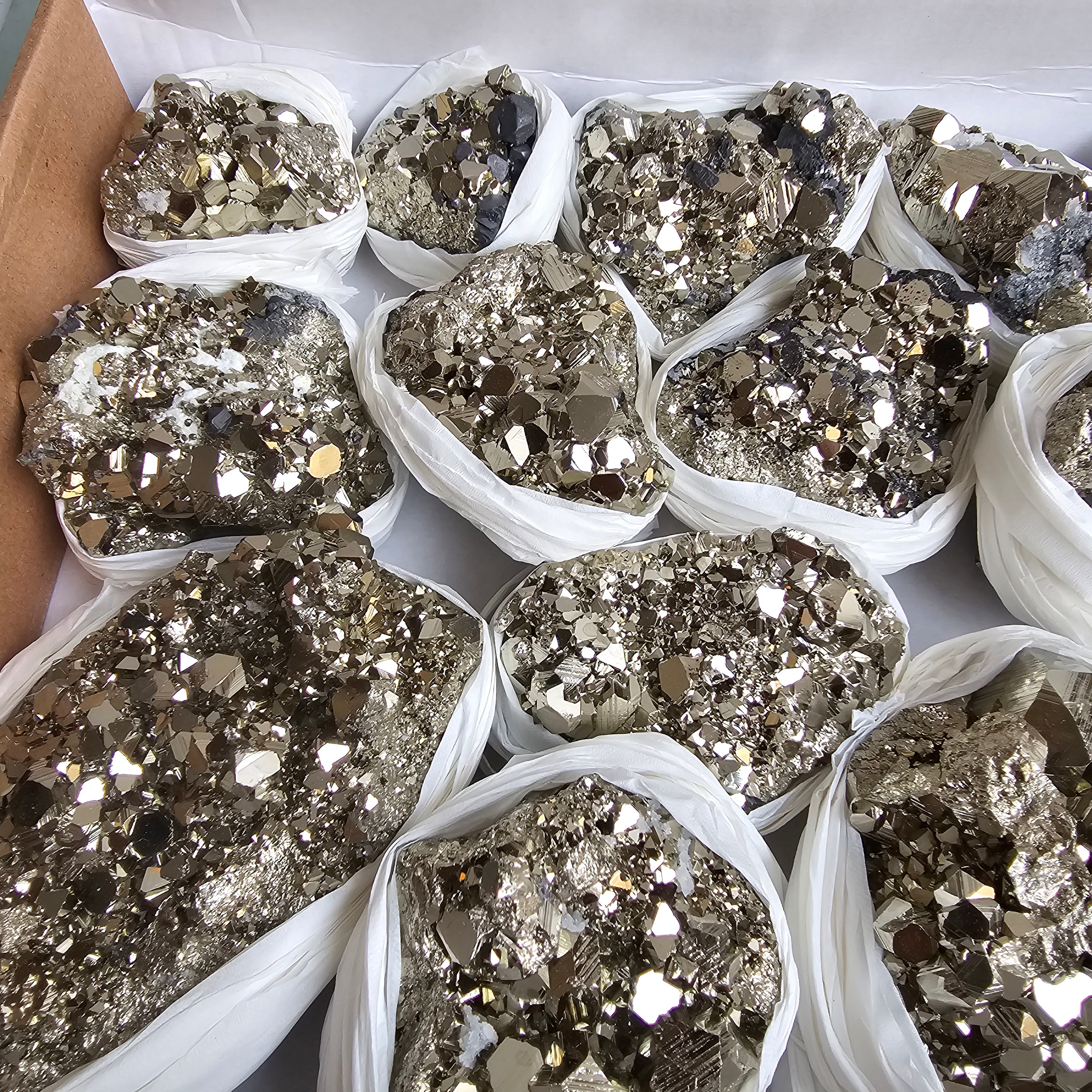 Flat pyrite Octahedral