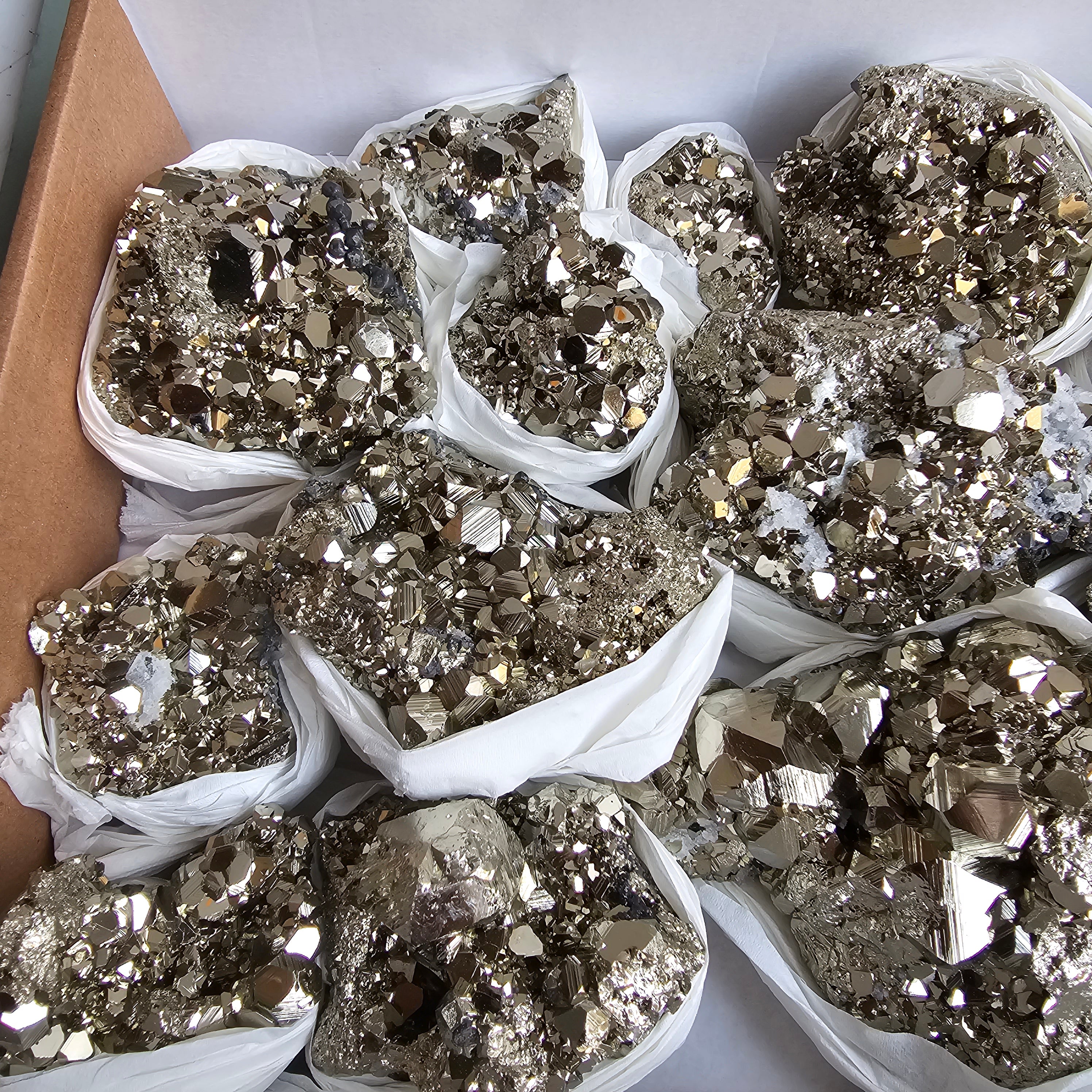 Flat pyrite Octahedral