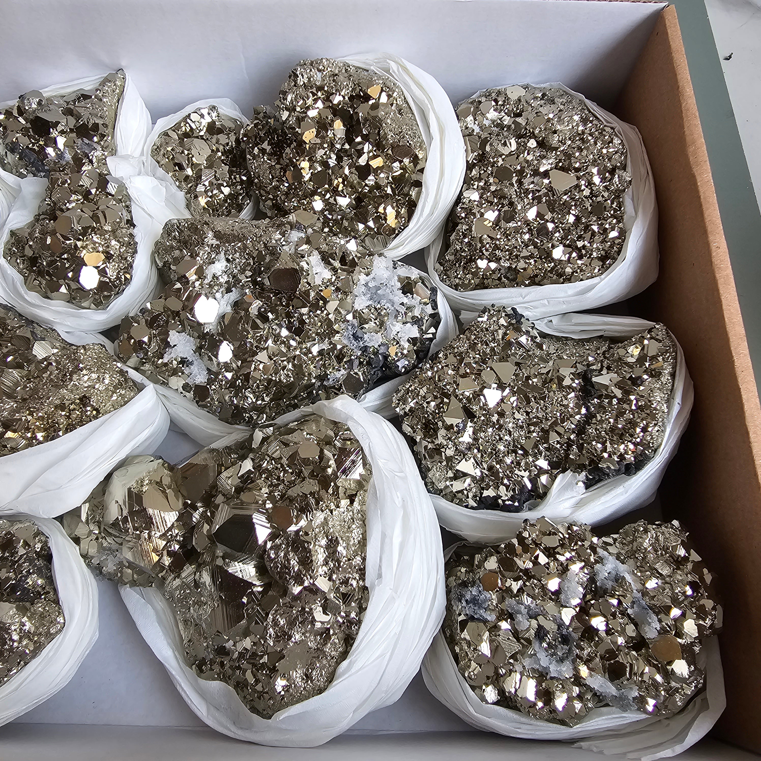 Flat pyrite Octahedral