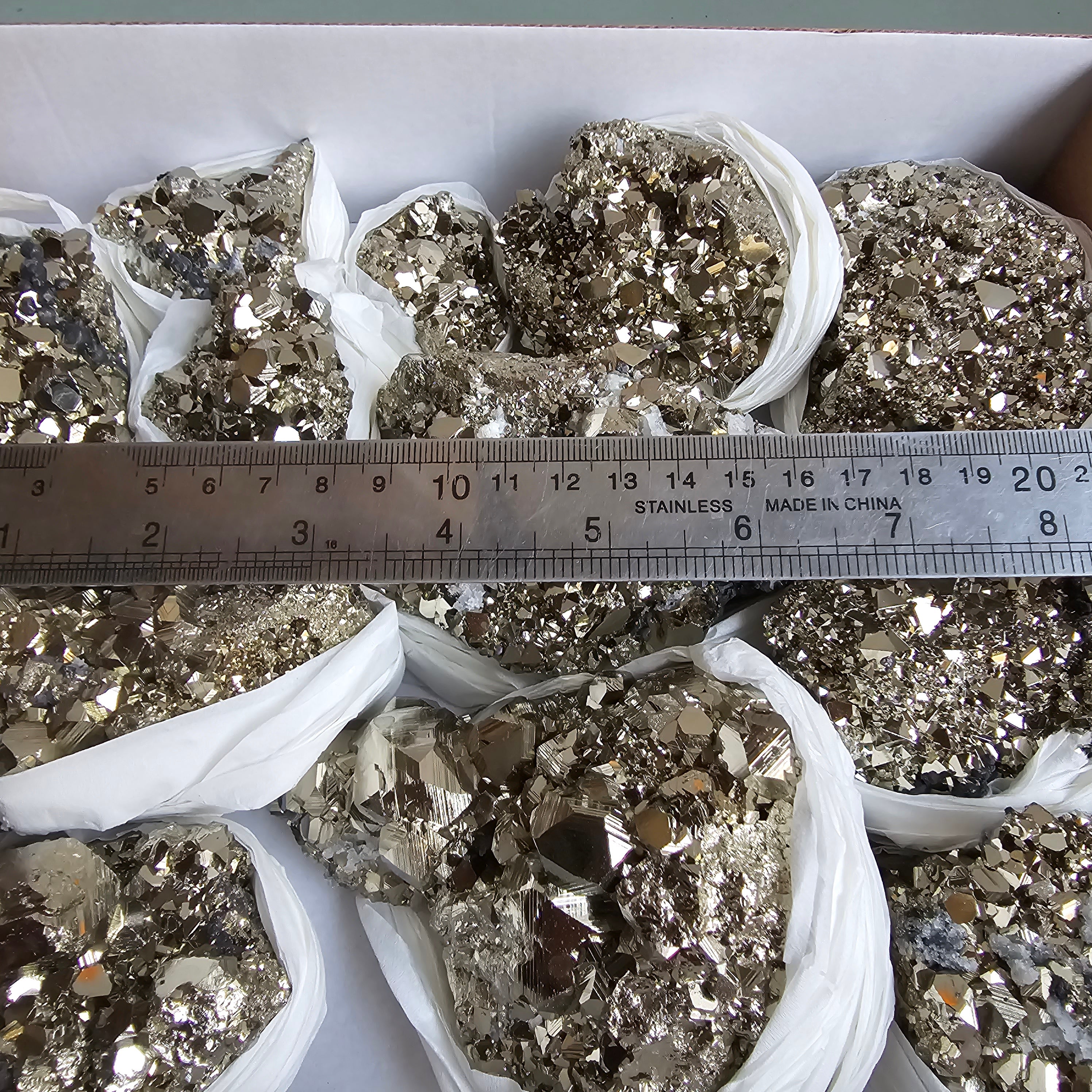 Flat pyrite Octahedral