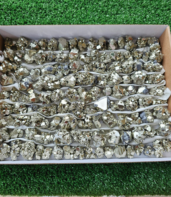 Box 115 pcs pyrite Octahedral