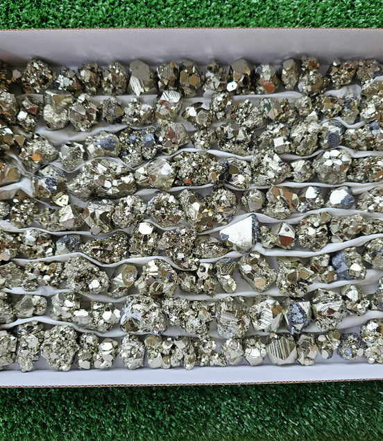 Box 115 pcs pyrite Octahedral