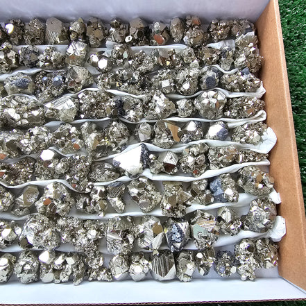Box 115 pcs pyrite Octahedral