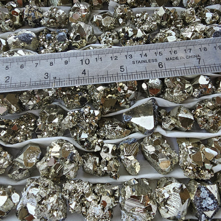 Box 115 pcs pyrite Octahedral