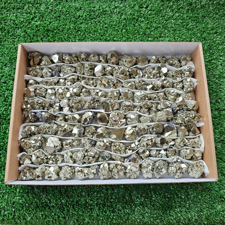 Box 130 pcs pyrite Octahedral