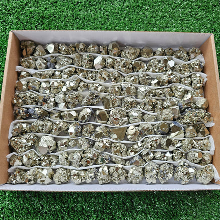 Box 130 pcs pyrite Octahedral