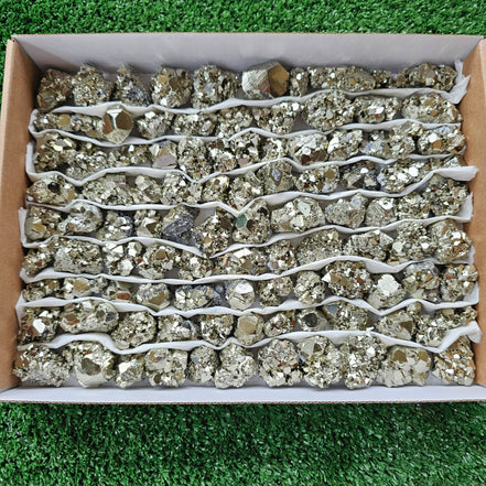 Box 102 pcs pyrite Octahedral