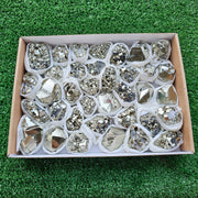 Box 36 pcs pyrite Octahedral